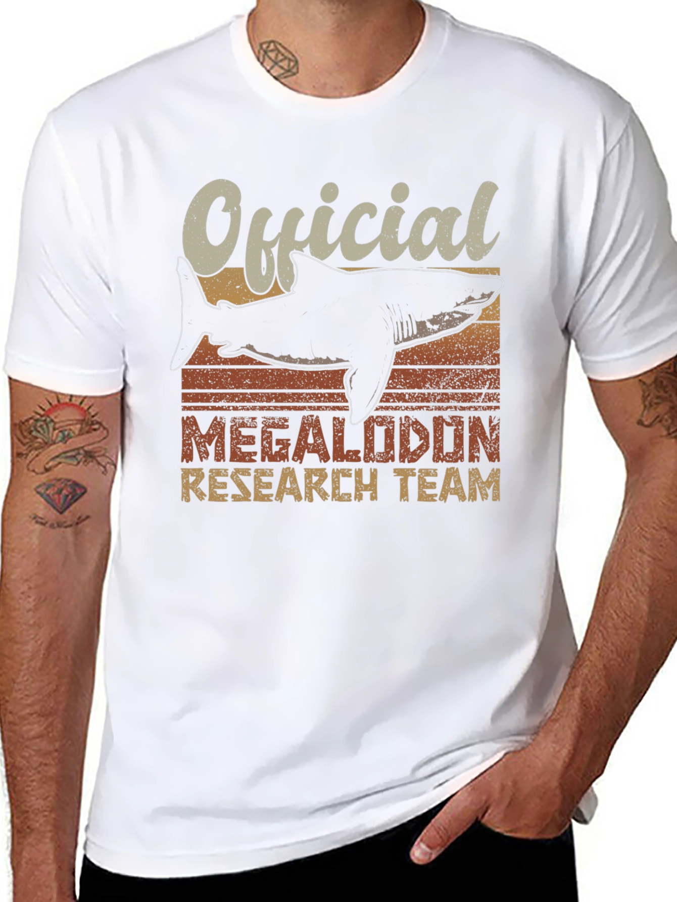 Official Megalodon Research Team Graphic T-Shirt