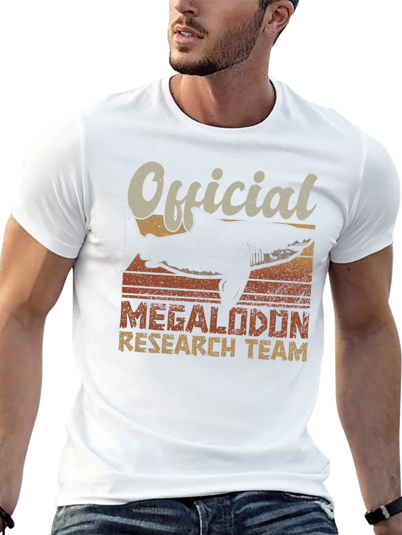 Official Megalodon Research Team Graphic T-Shirt