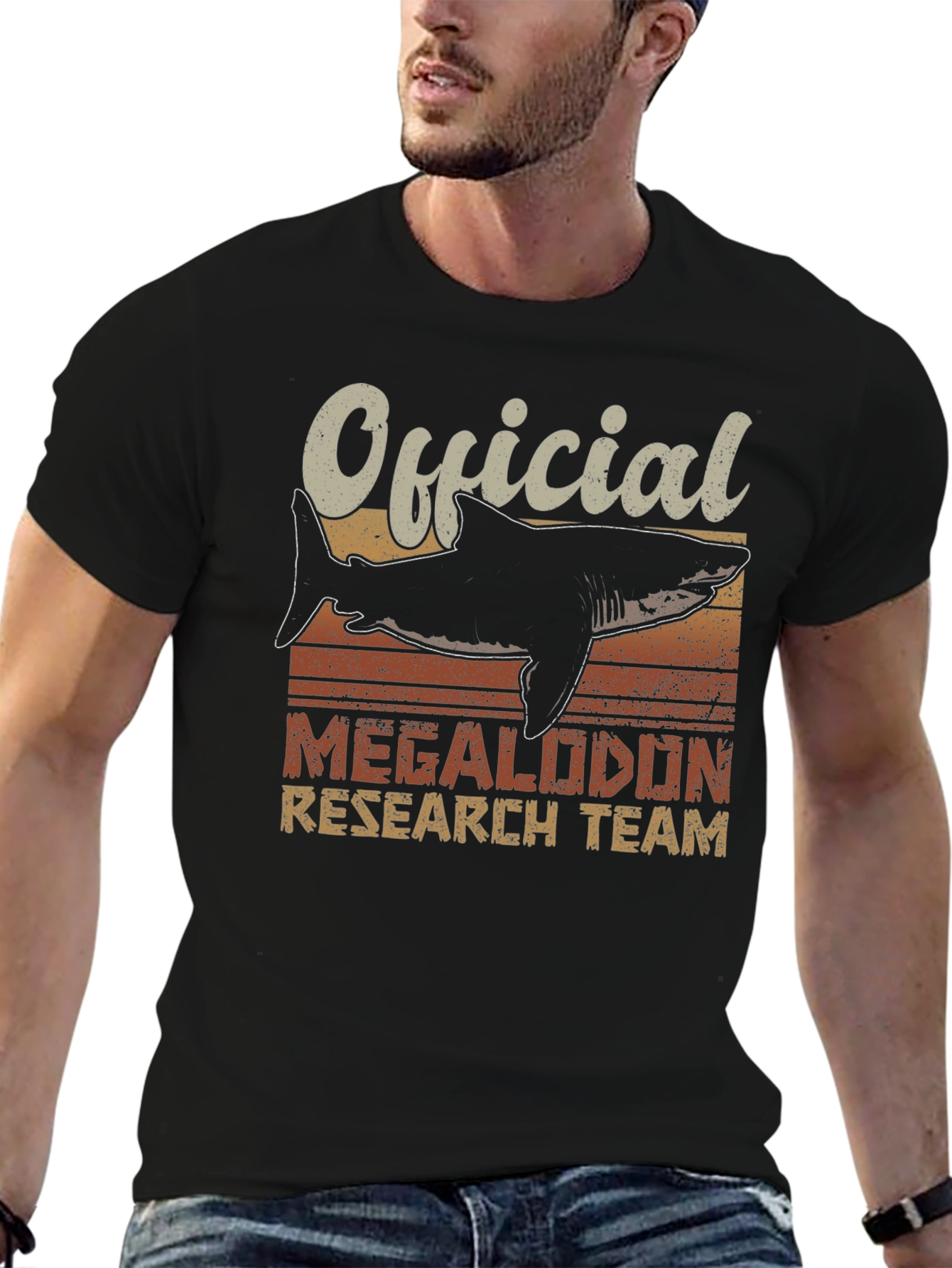 Official Megalodon Research Team Graphic T-Shirt