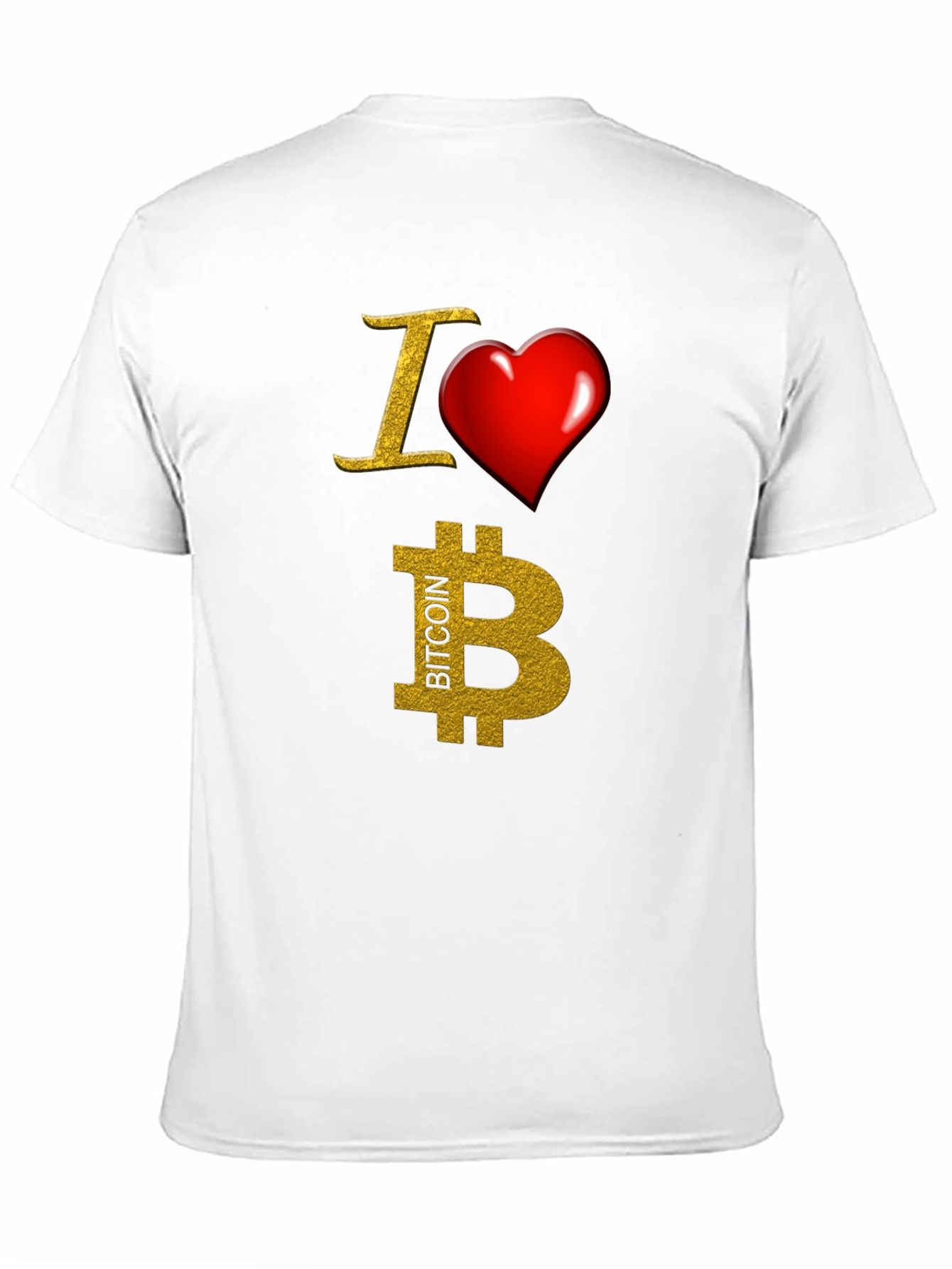 I Heart Bitcoin Black T-Shirt