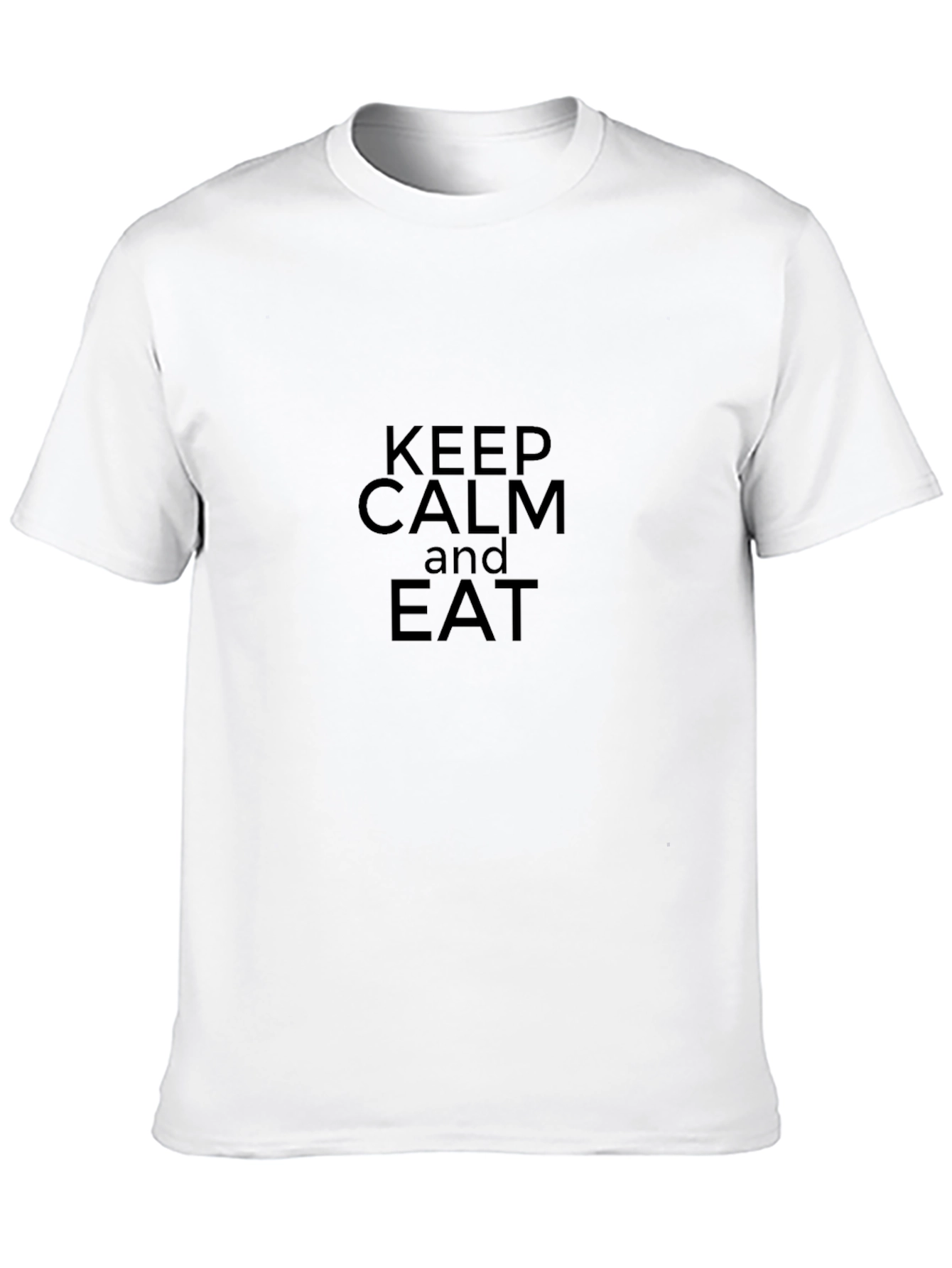 Keep Calm and Eat Black T-Shirt