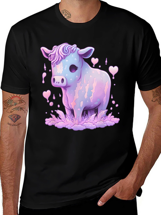 Pastel Cow Graphic Tee