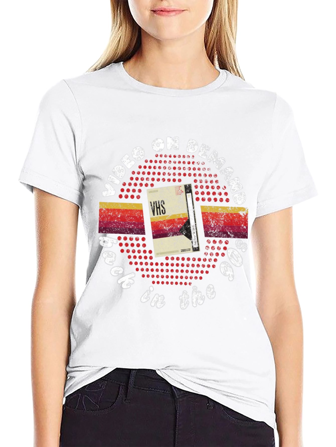 Video on Demand 90s Retro VHS Graphic Tee