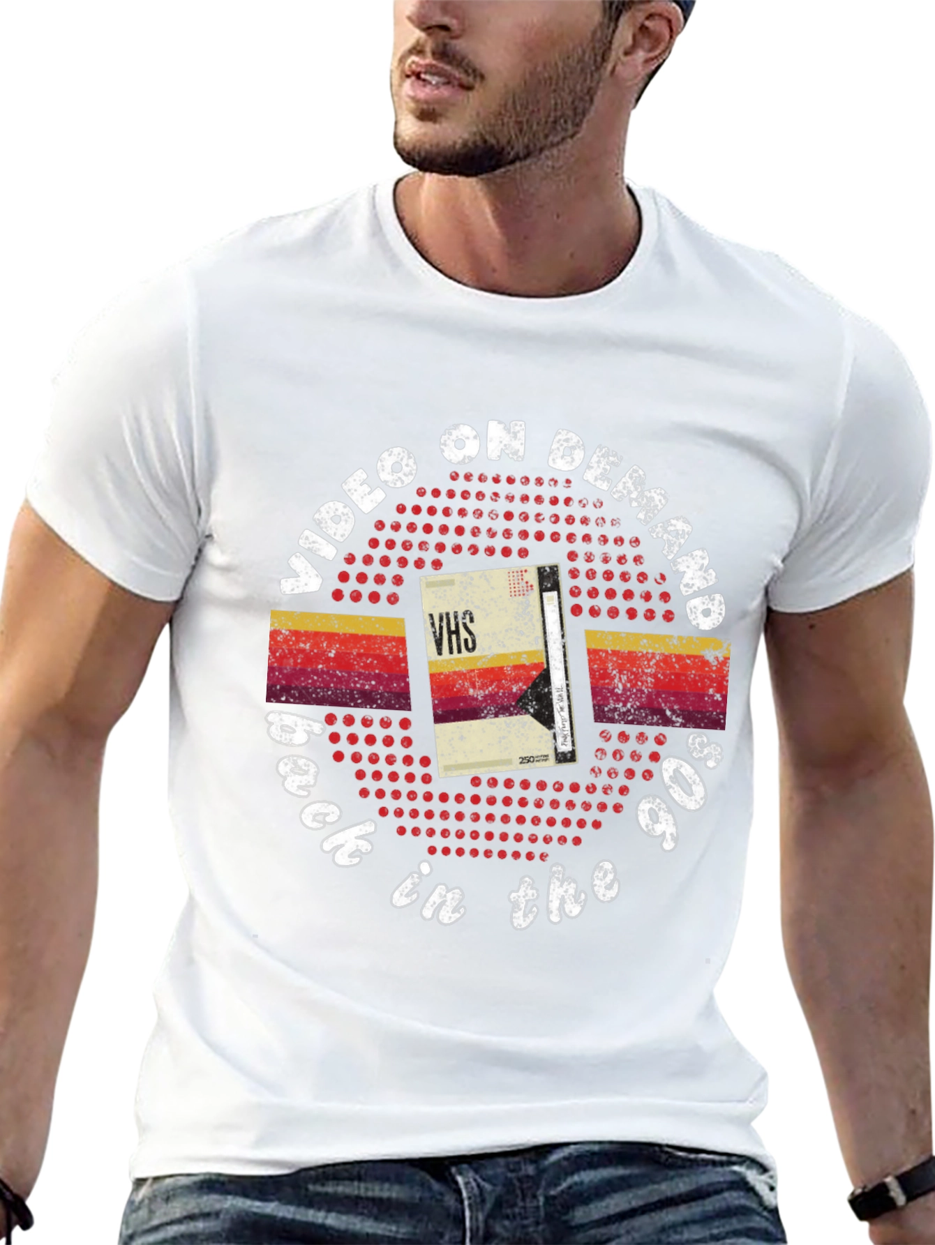 Video on Demand 90s Retro VHS Graphic Tee