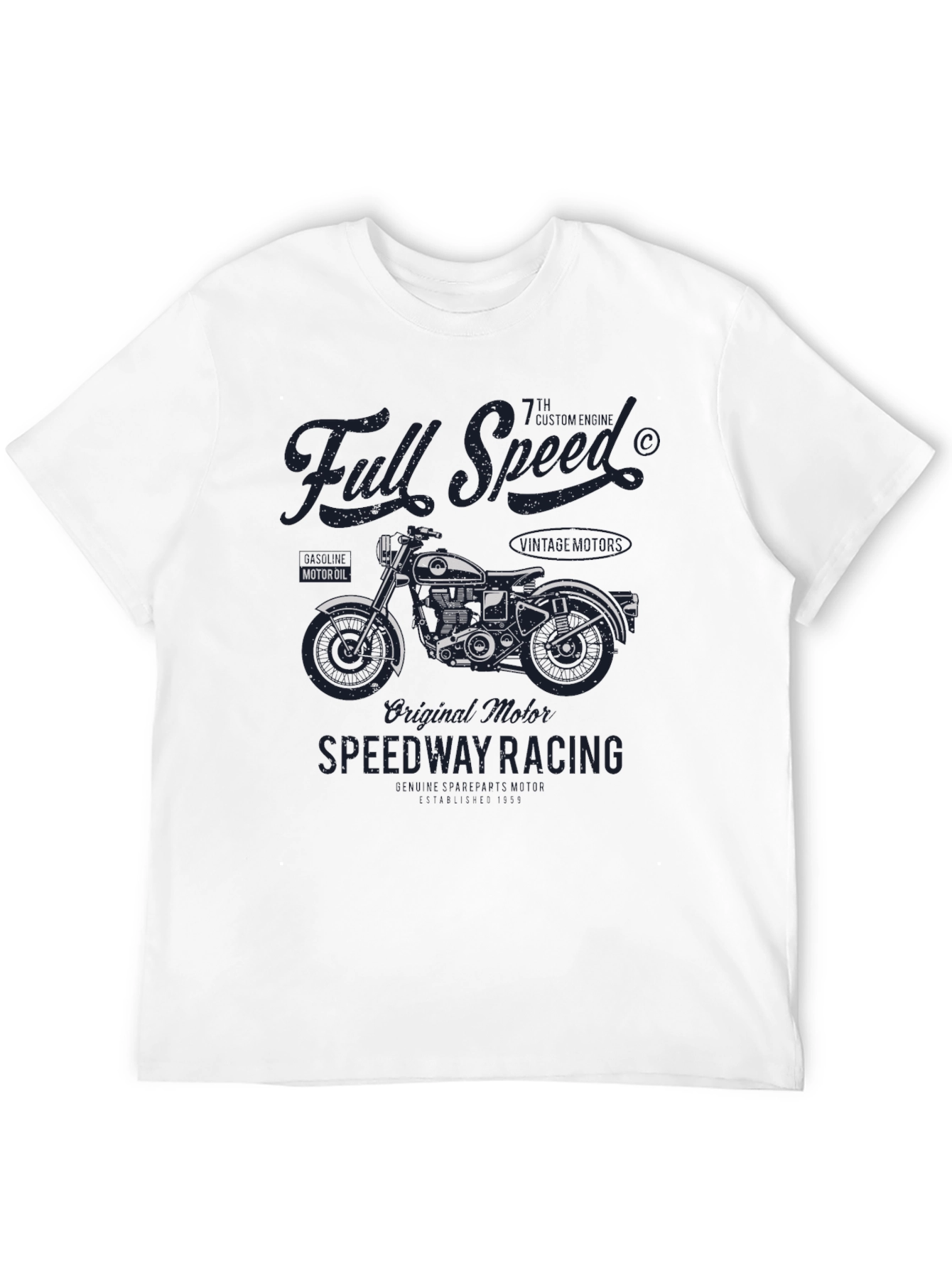 Full Speed Speedway Racing Graphic Tee