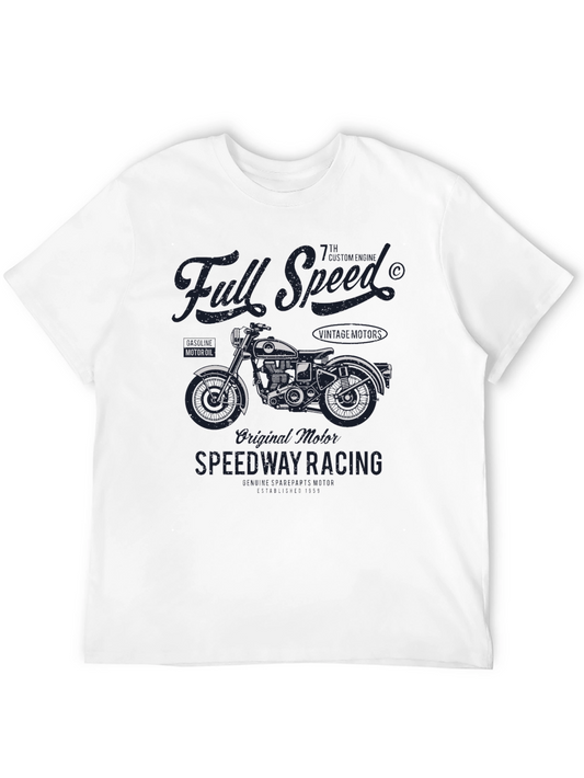 Full Speed Speedway Racing Graphic Tee