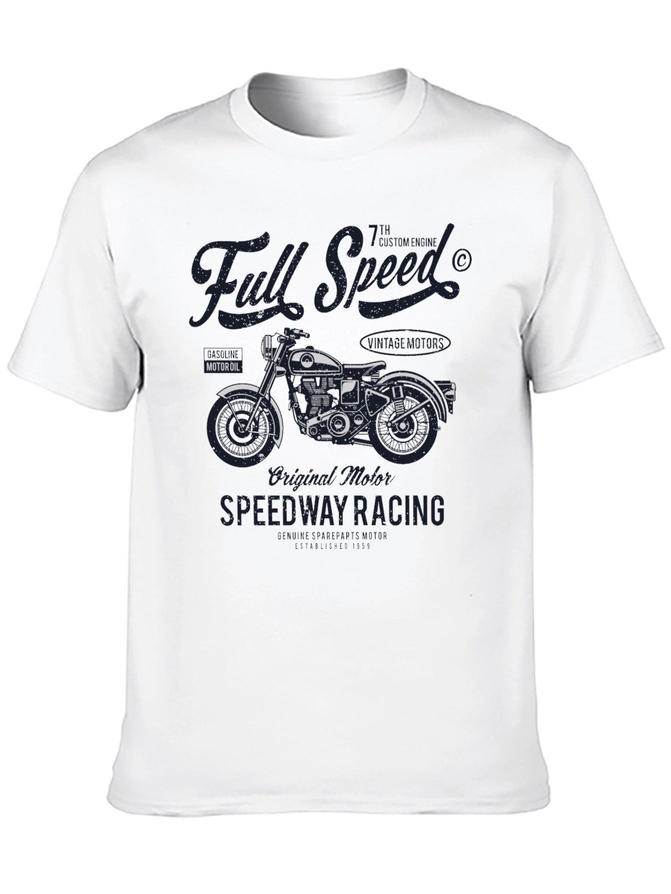 Full Speed Speedway Racing Graphic Tee