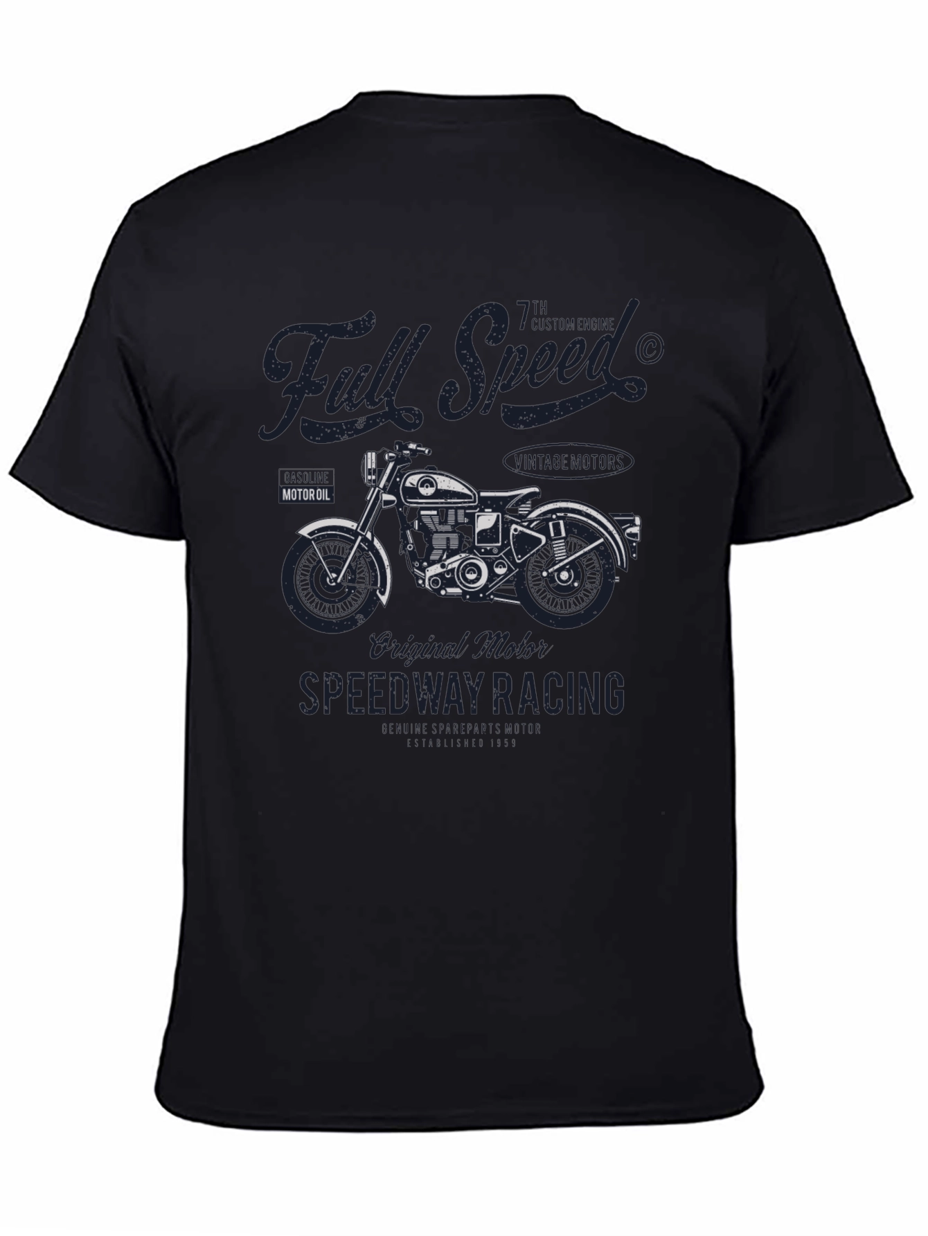 Full Speed Speedway Racing Graphic Tee