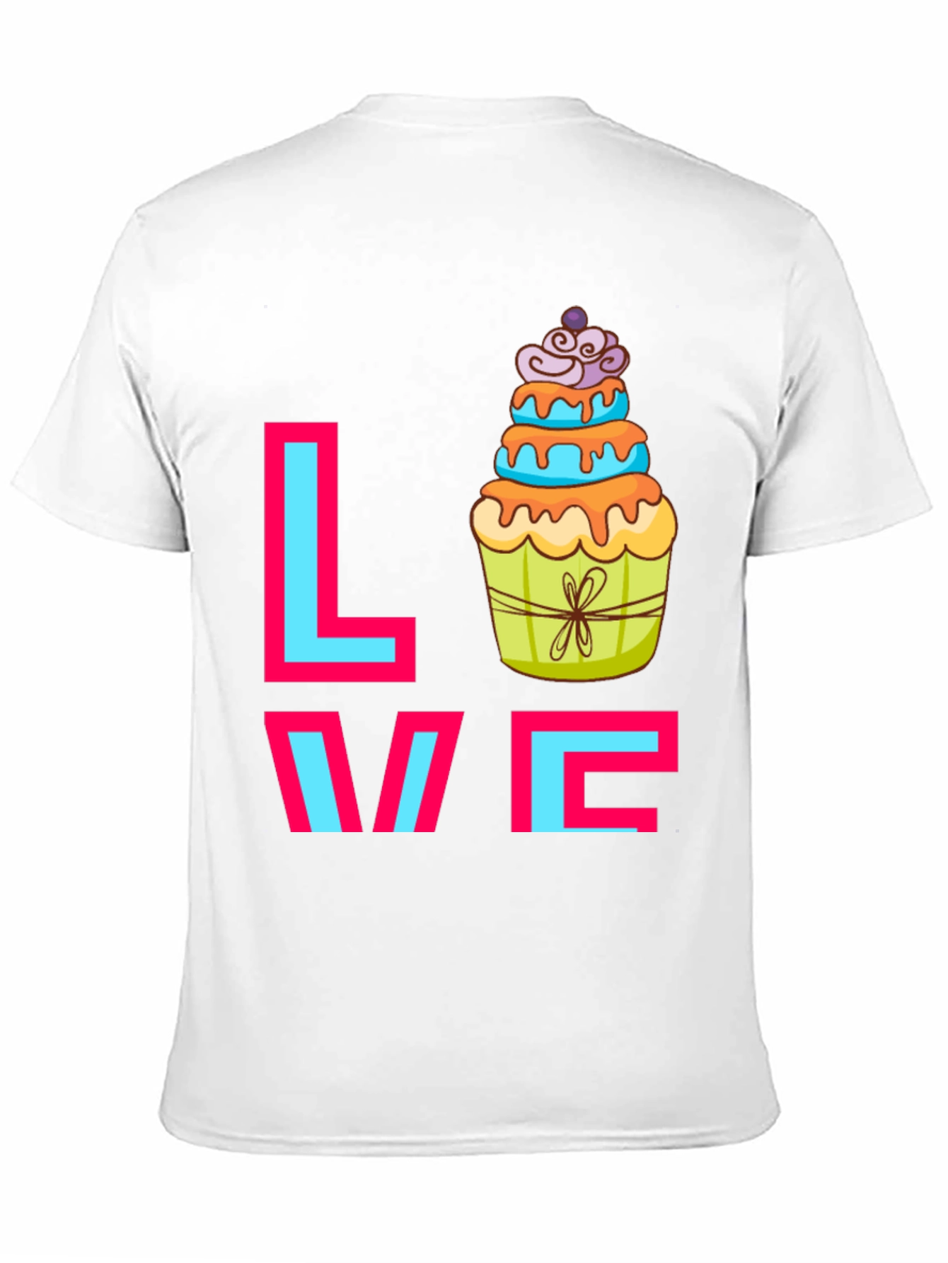 Sweet Love Cupcake Graphic Tee - Fun Casual T-Shirt