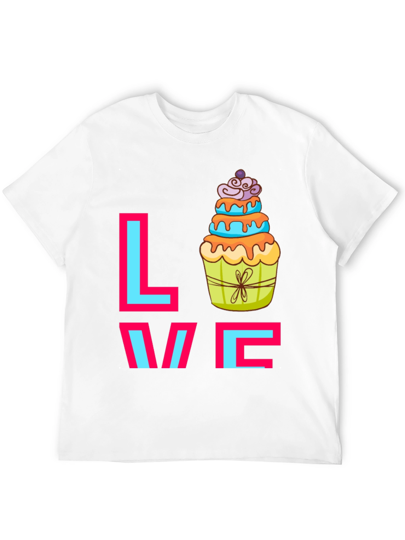 Sweet Love Cupcake Graphic Tee - Fun Casual T-Shirt