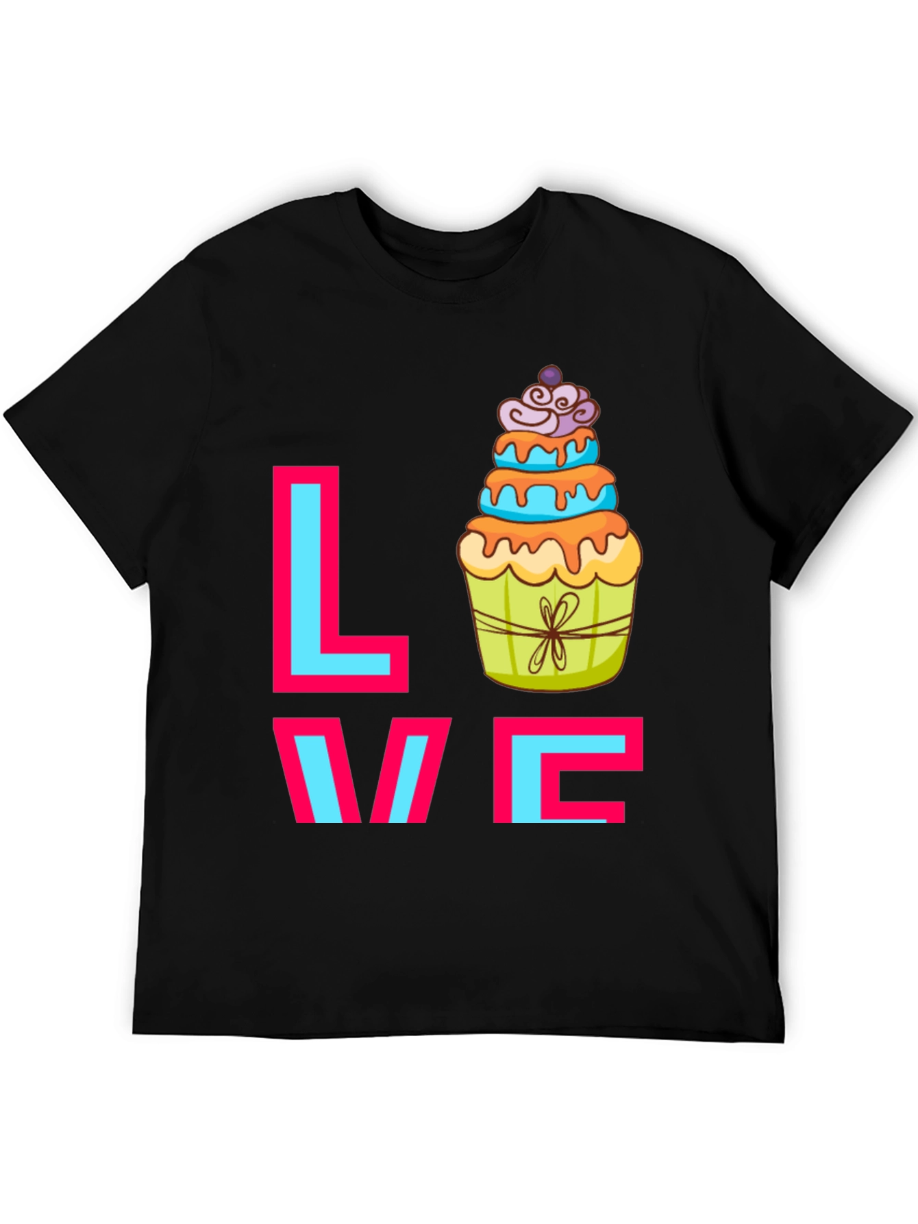 Sweet Love Cupcake Graphic Tee - Fun Casual T-Shirt