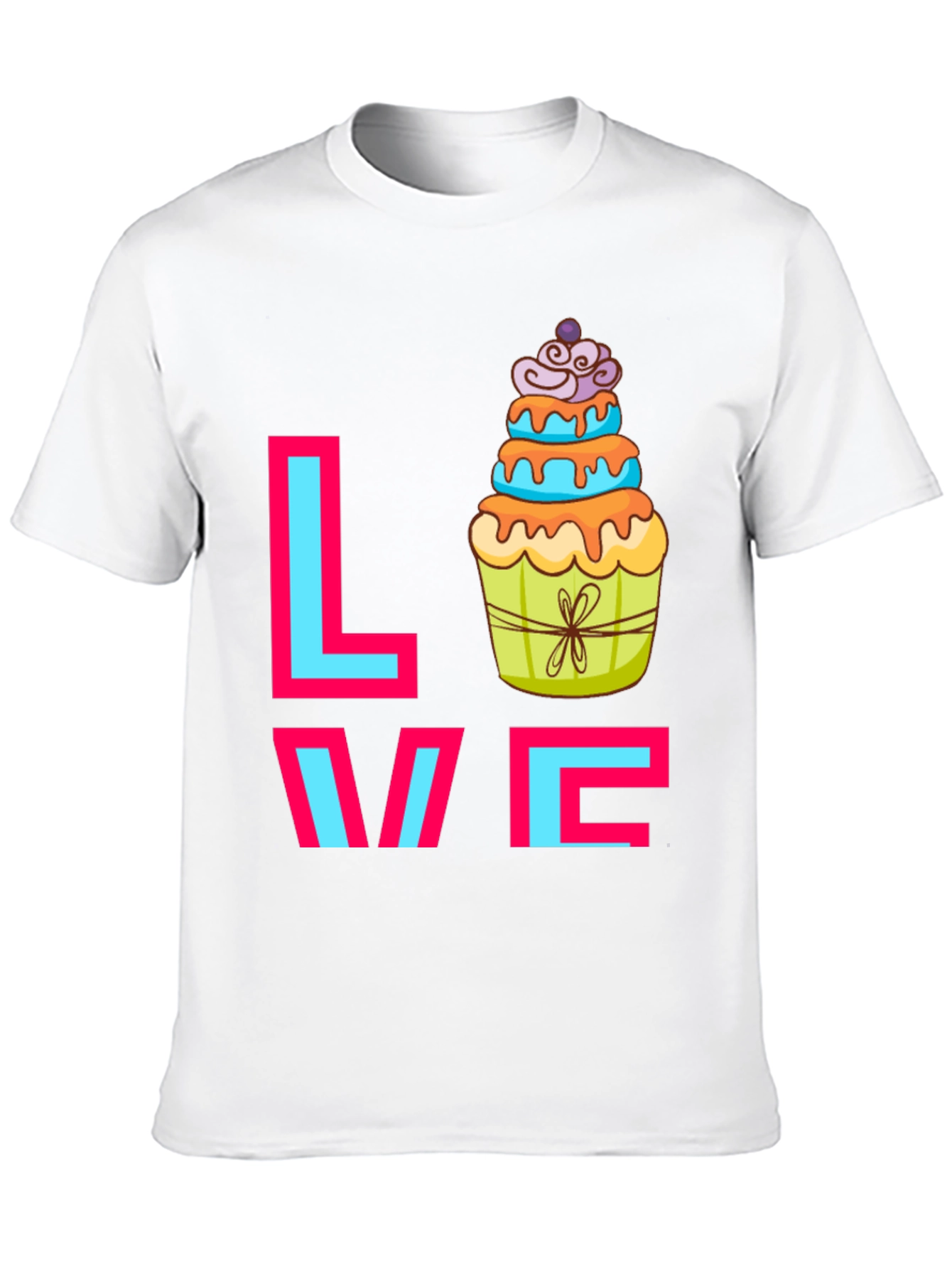 Sweet Love Cupcake Graphic Tee - Fun Casual T-Shirt