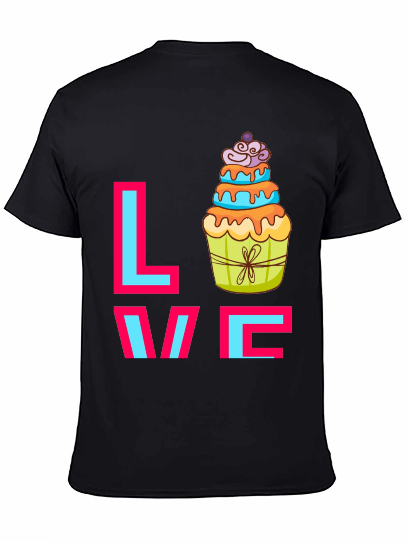 Sweet Love Cupcake Graphic Tee - Fun Casual T-Shirt