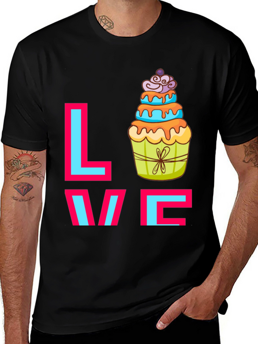 Sweet Love Cupcake Graphic Tee - Fun Casual T-Shirt