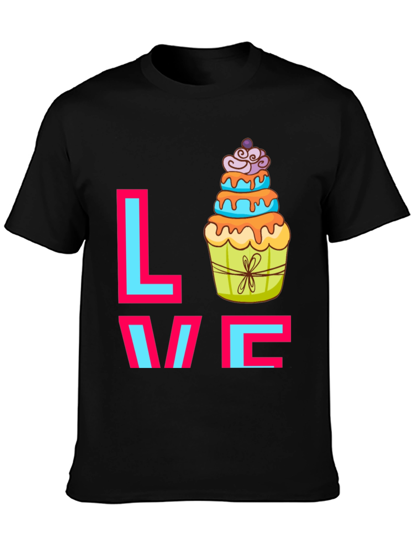 Sweet Love Cupcake Graphic Tee - Fun Casual T-Shirt