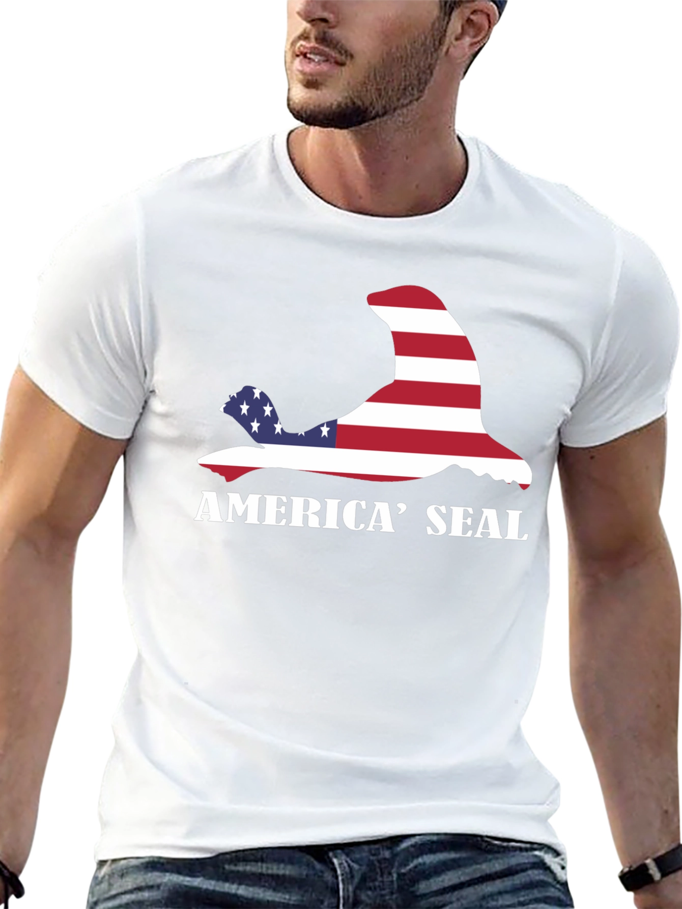 America Seal T-Shirt - Patriotic Design