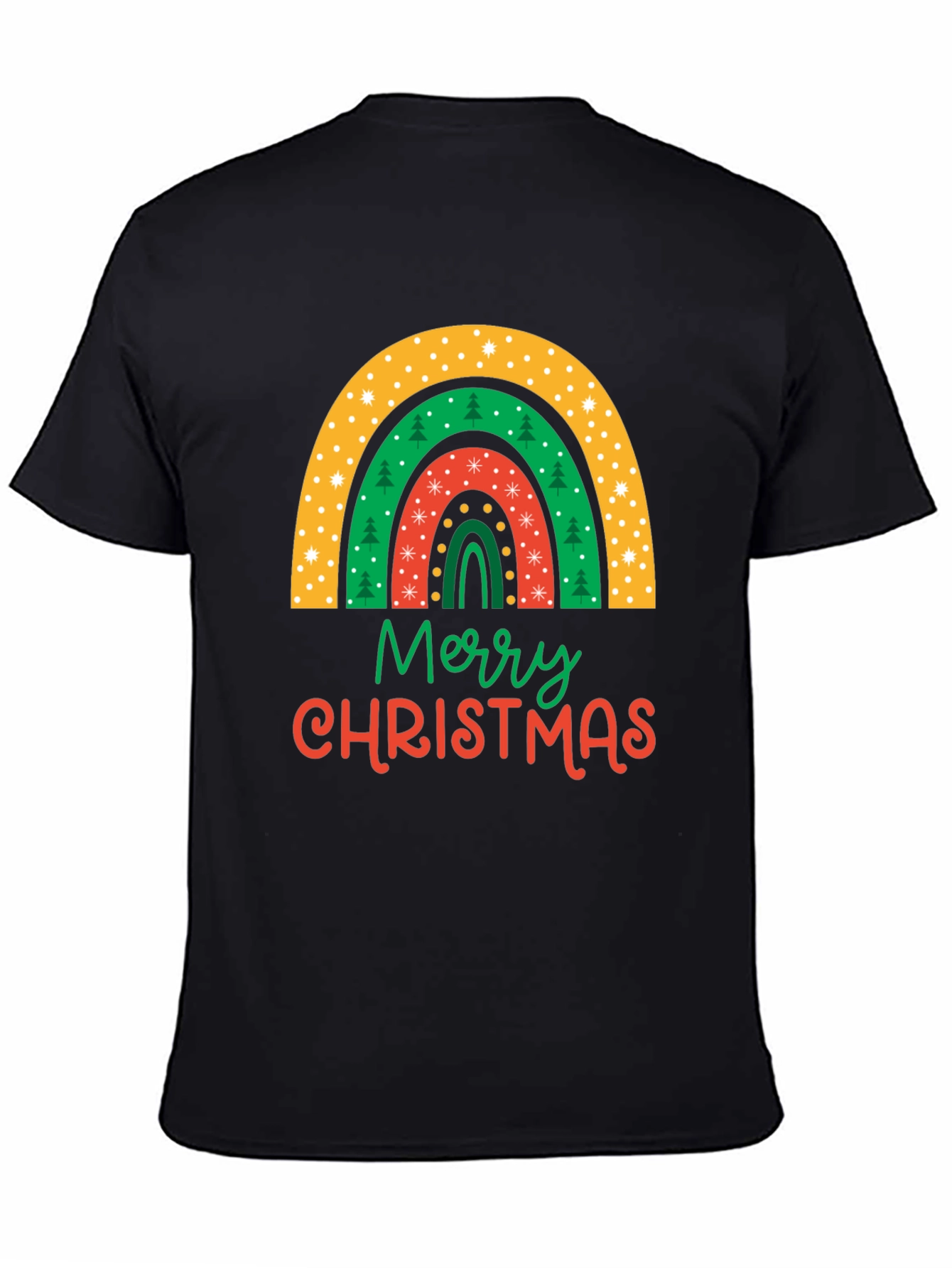 Merry Christmas Rainbow Graphic Tee