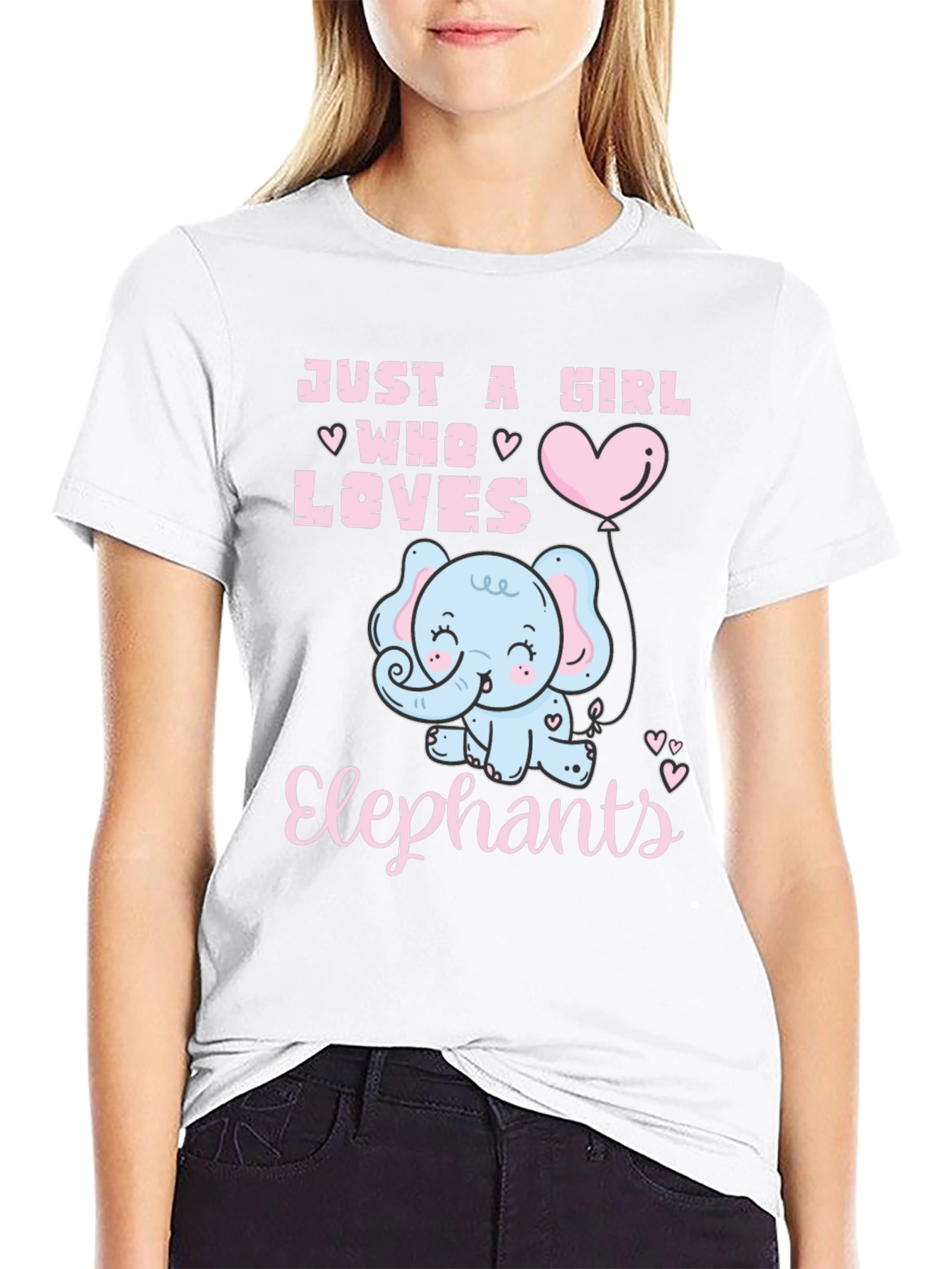 Just A Girl Who Loves Elephants T-Shirt