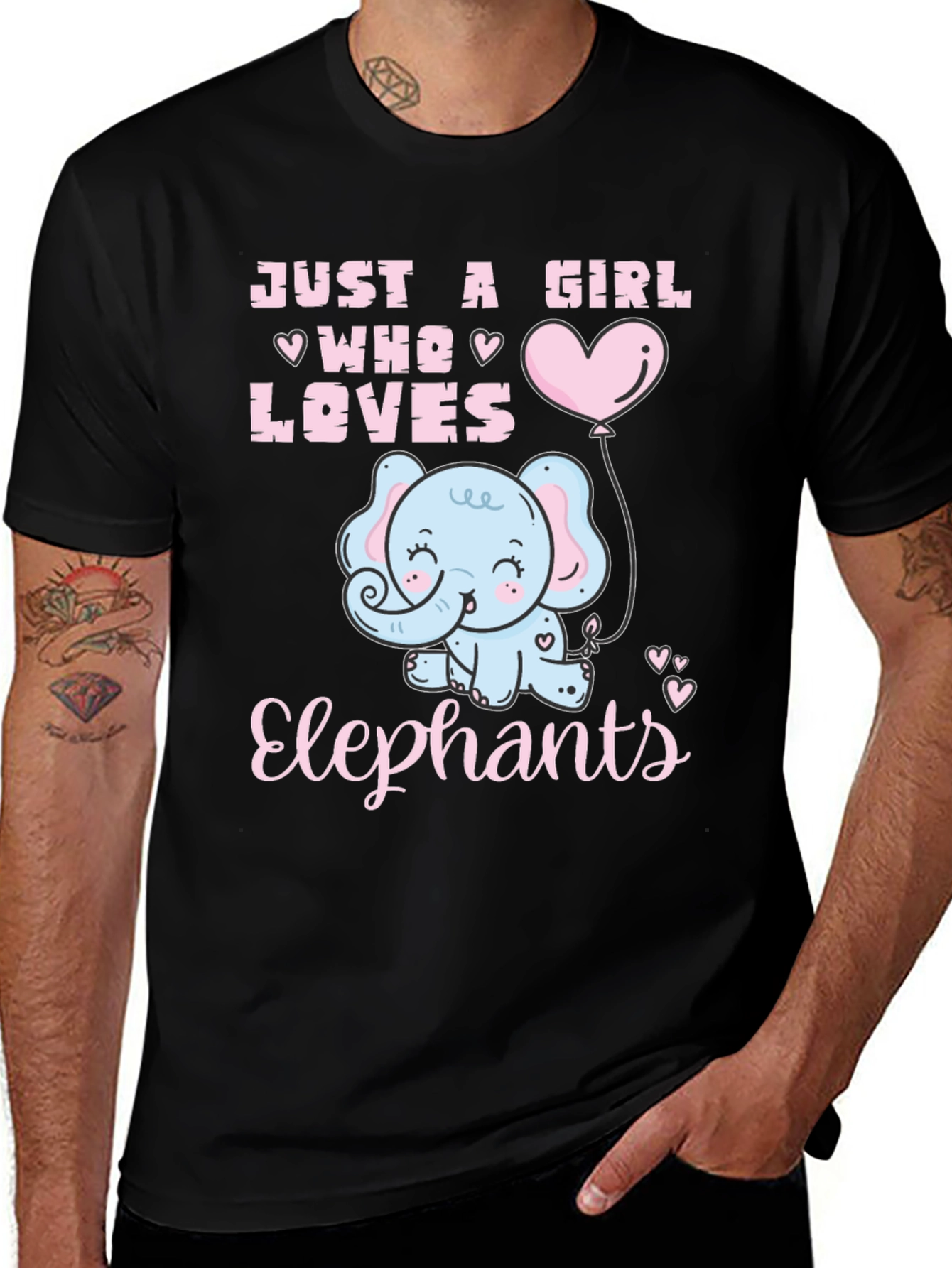 Just A Girl Who Loves Elephants T-Shirt