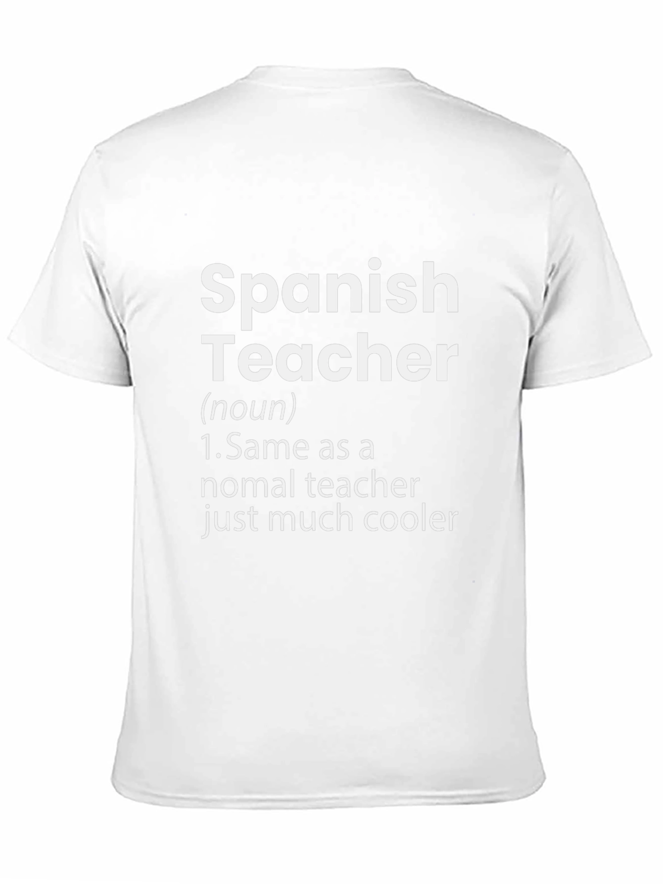 Funny Spanish Teacher Definition Black T-Shirt