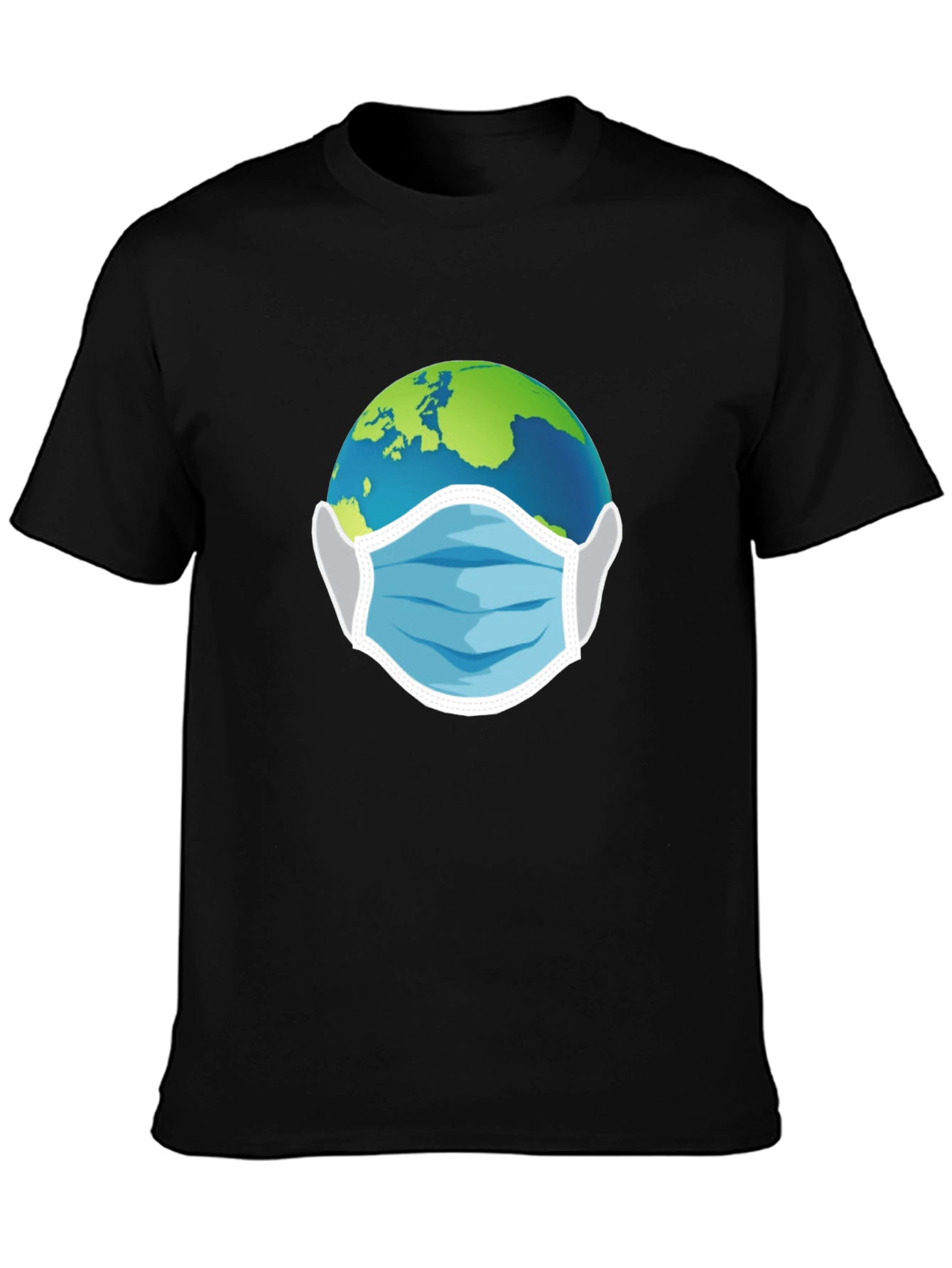 Earth With Mask Graphic Tee