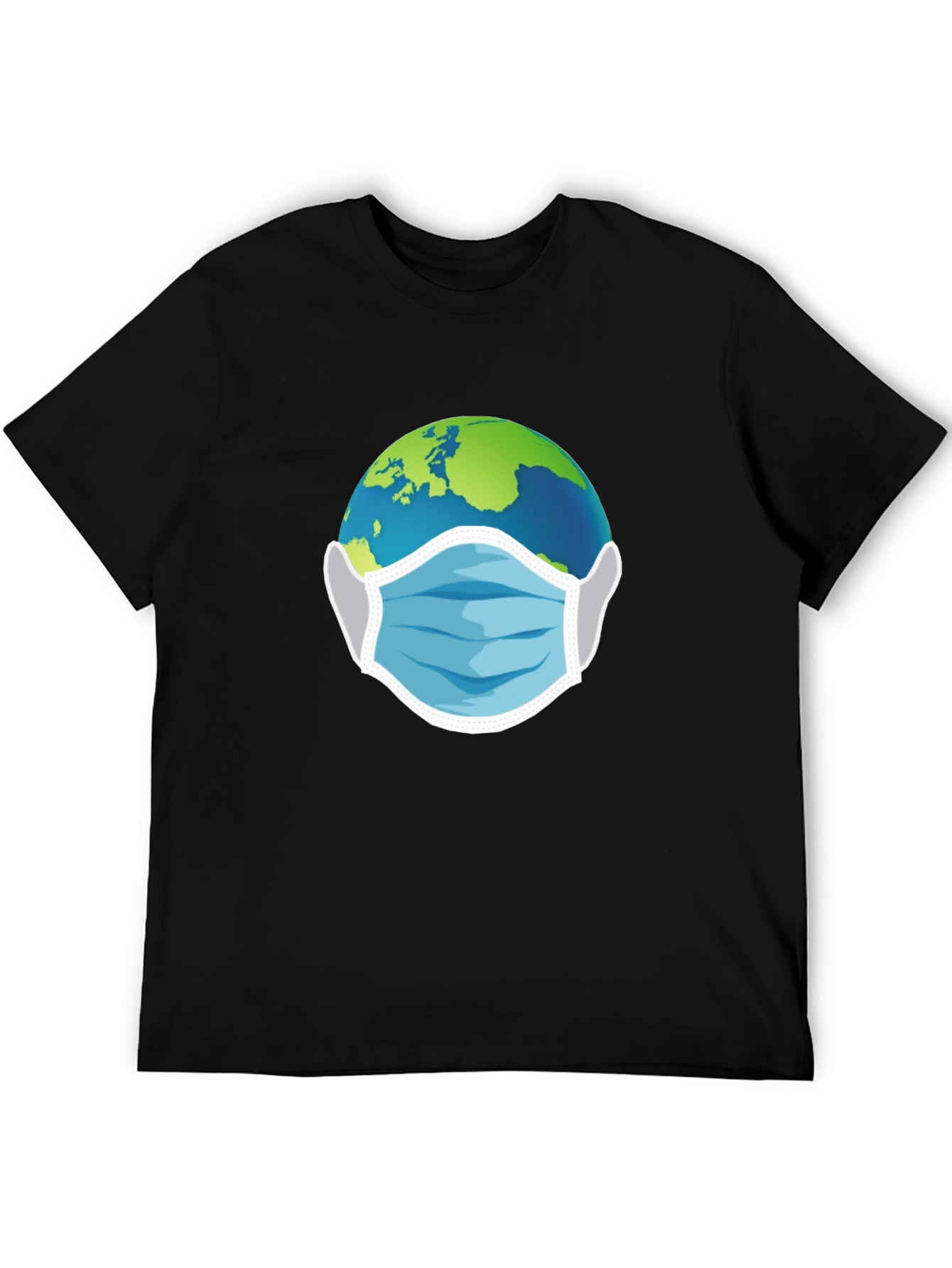 Earth With Mask Graphic Tee