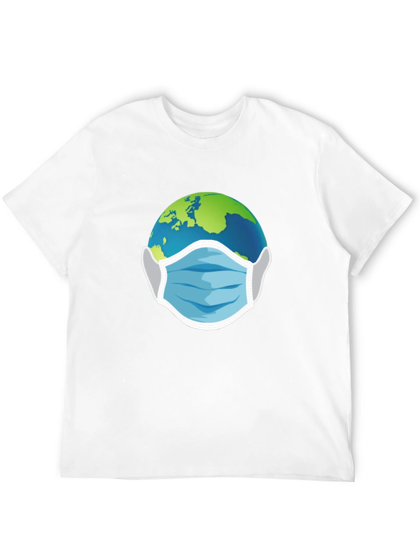 Earth With Mask Graphic Tee