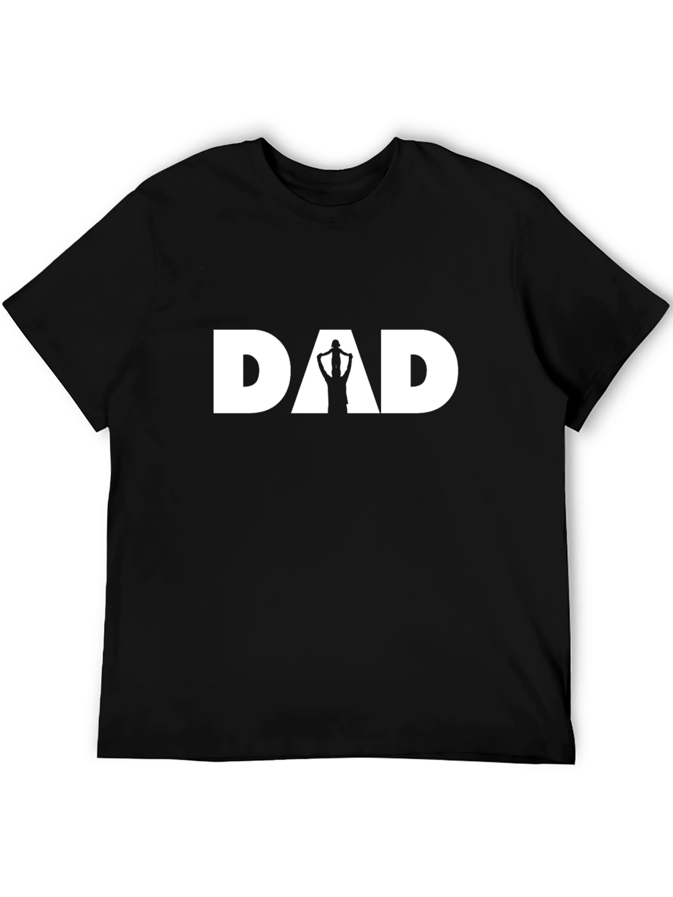 Dad Graphic Tee - Black Cotton Fathers Day Shirt