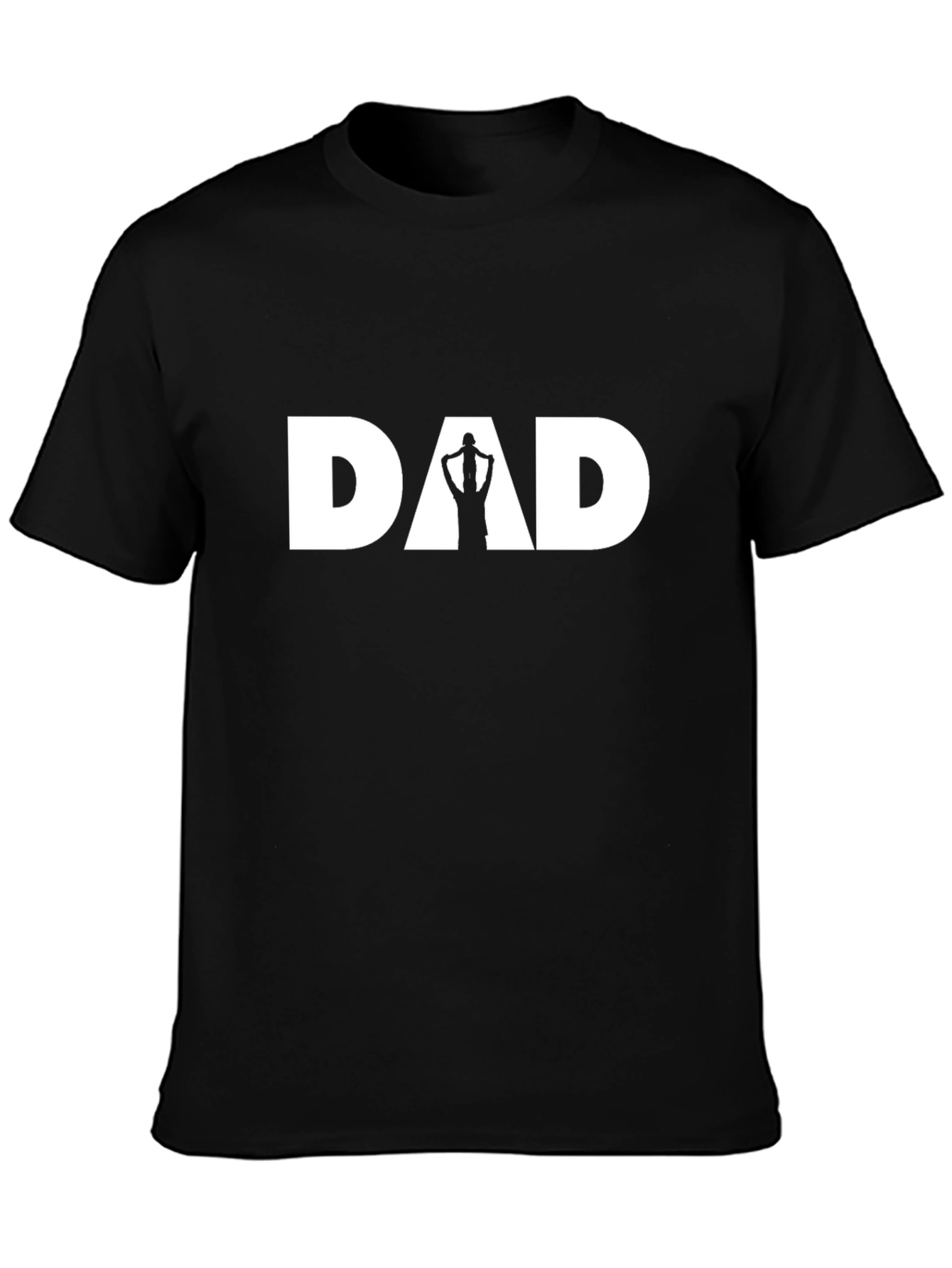 Dad Graphic Tee - Black Cotton Fathers Day Shirt