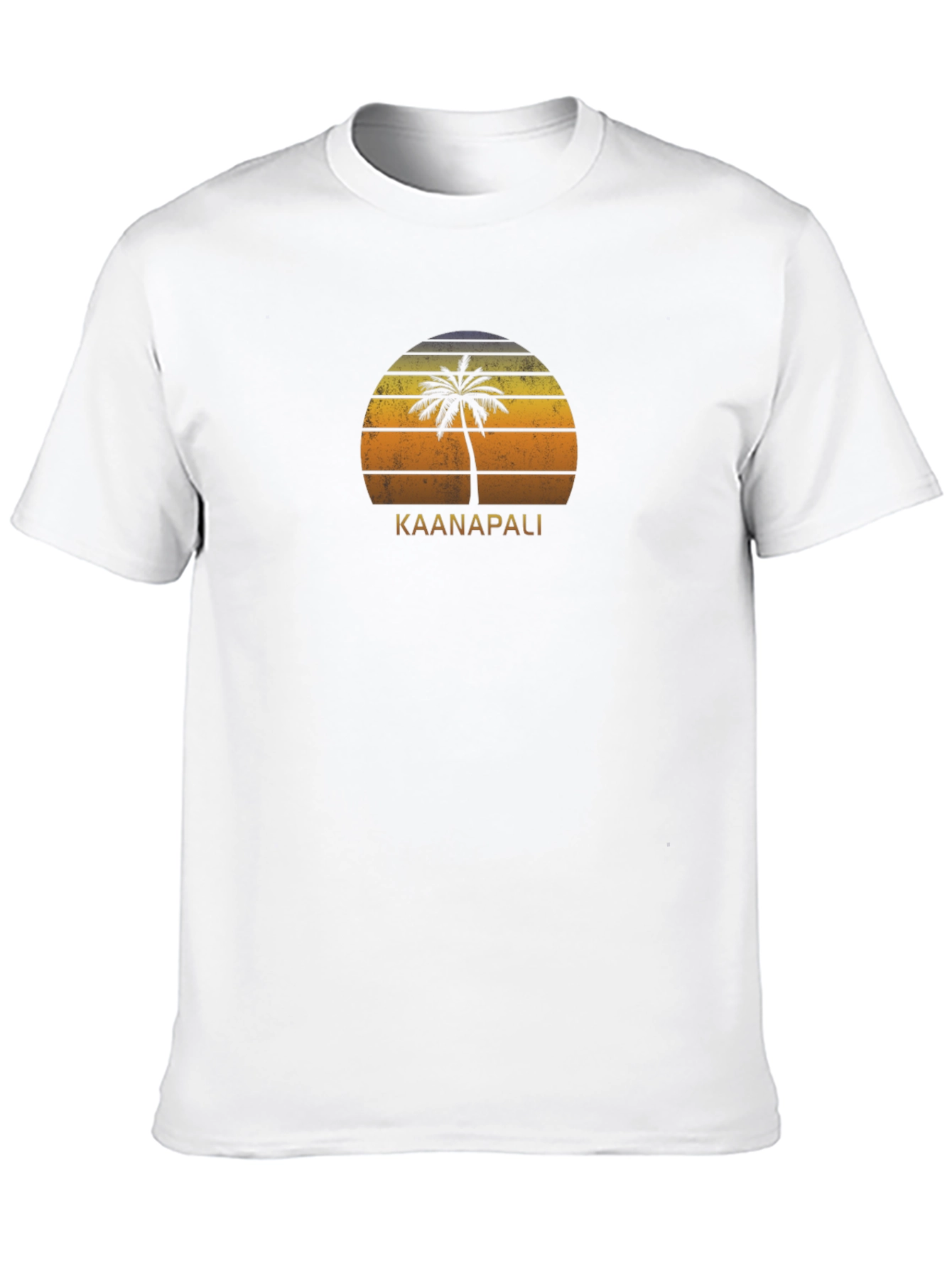 Kaanapali Palm Tree Sunset Graphic Tee - Black