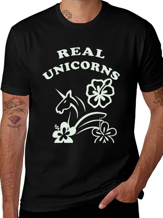 Real Unicorns Graphic Tee - Black T-Shirt