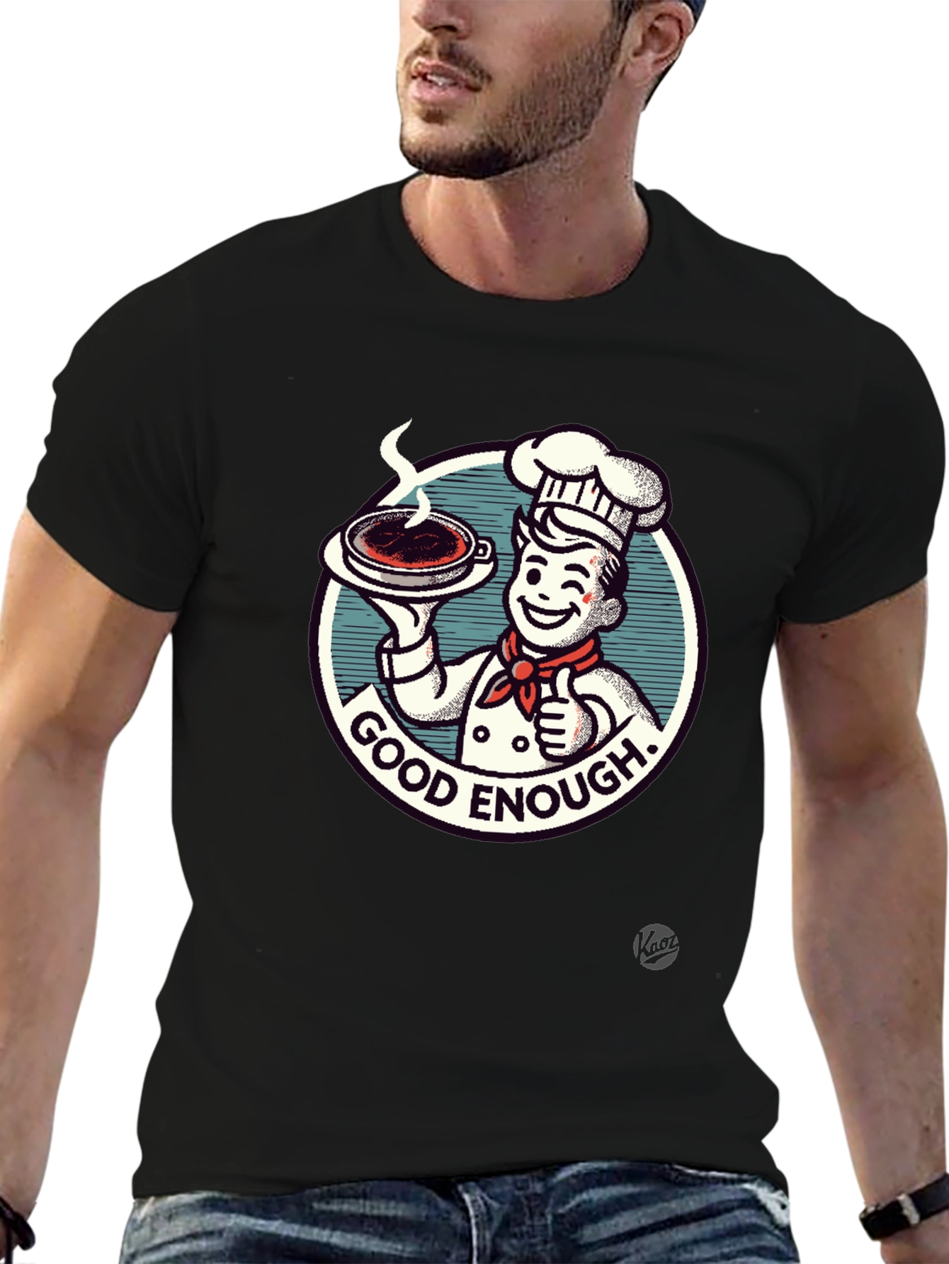Good Enough Chef Graphic Tee - Premium Cotton