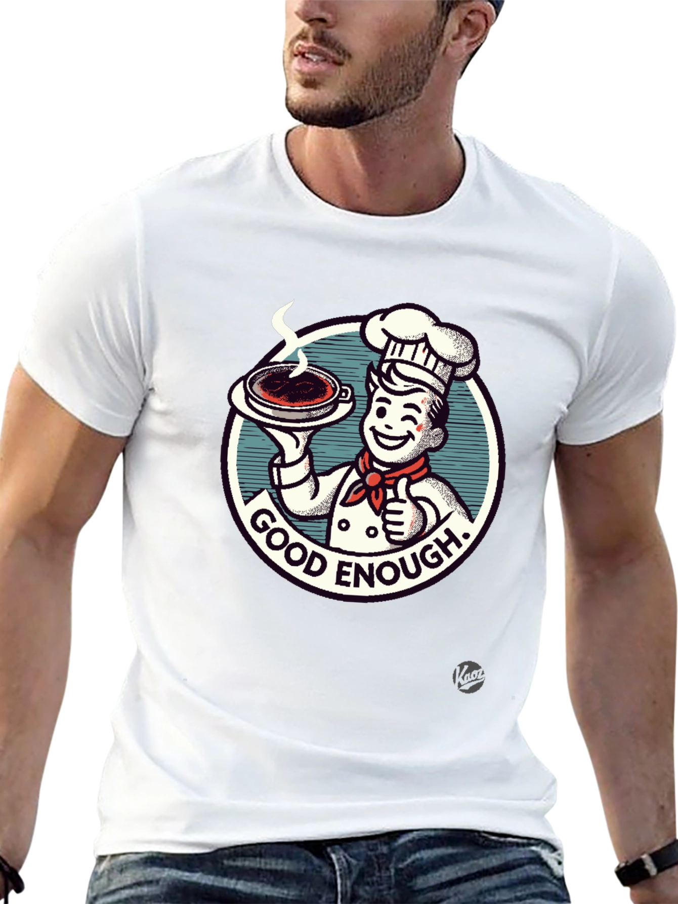 Good Enough Chef Graphic Tee - Premium Cotton