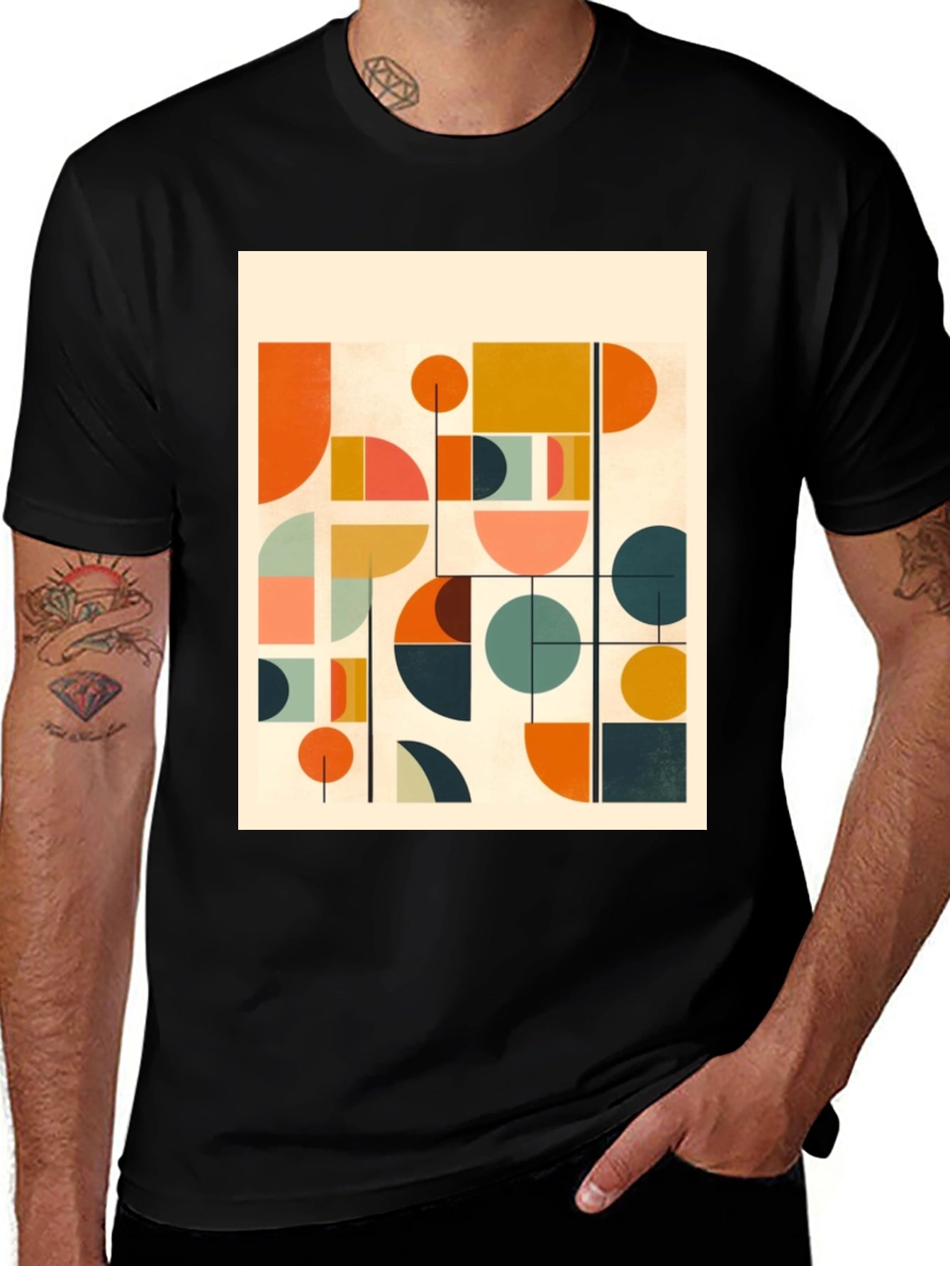 Modern Geometric Art T-Shirt