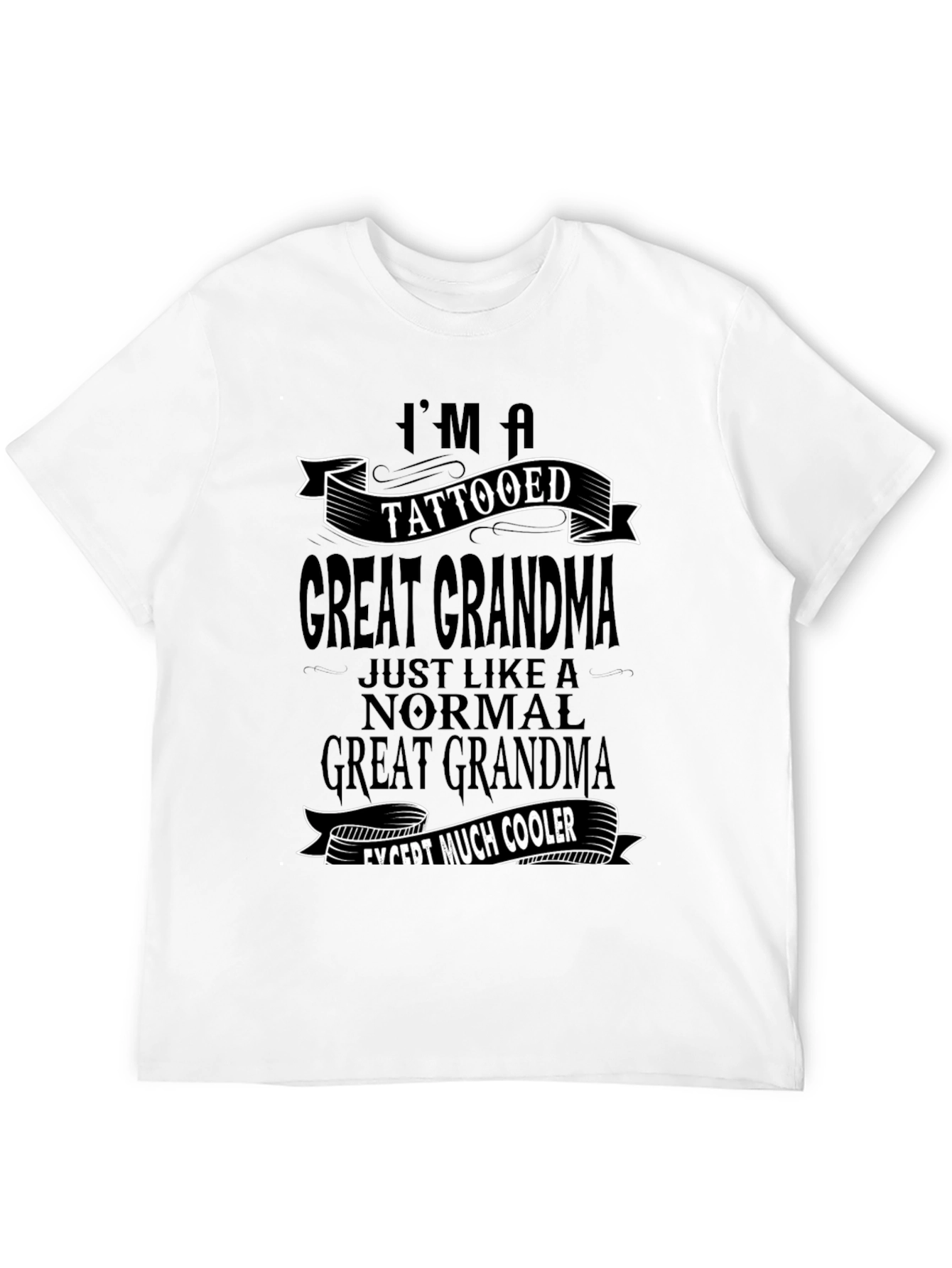 Tattooed Great Grandma Graphic Tee - Cool Grandma Shirt