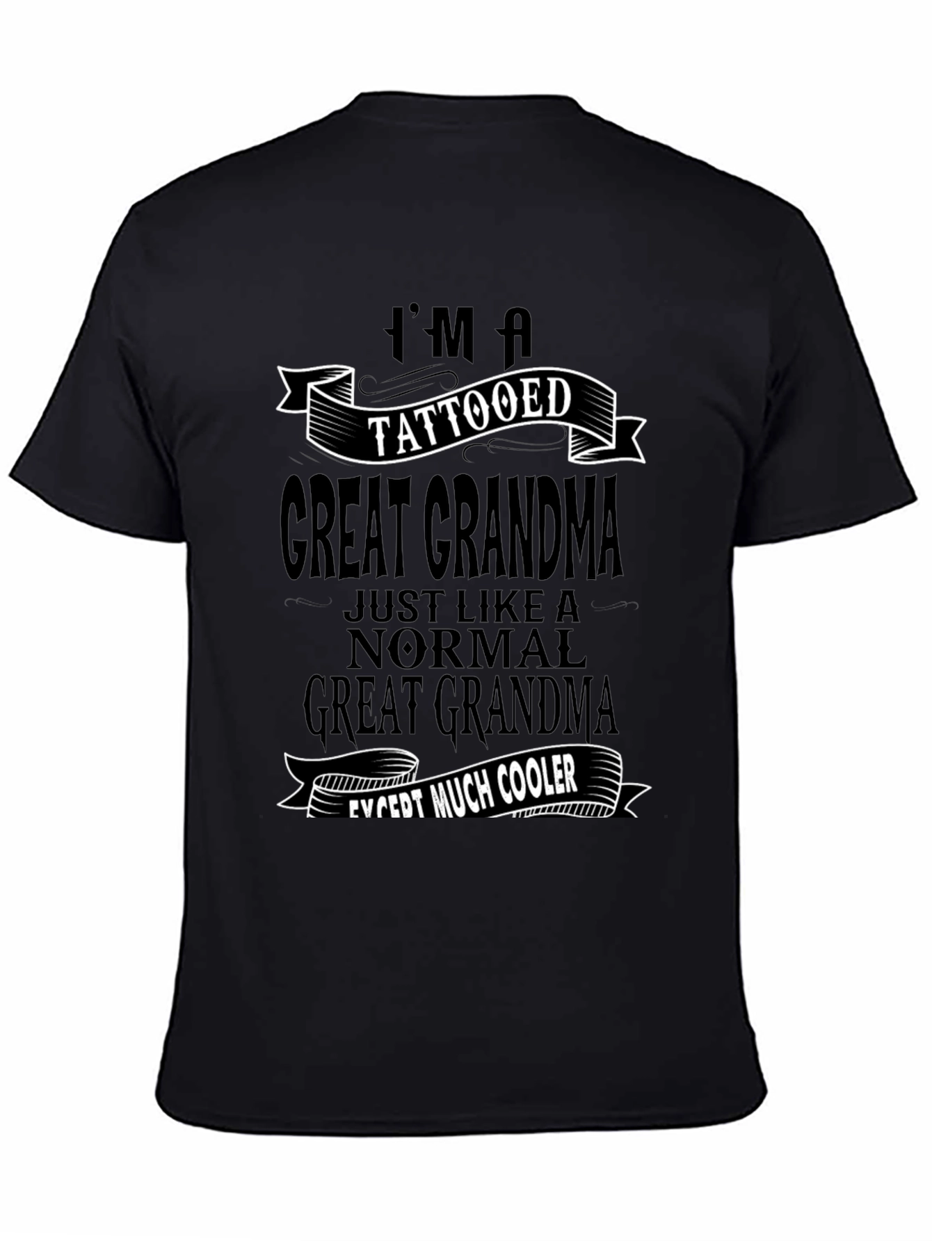 Tattooed Great Grandma Graphic Tee - Cool Grandma Shirt