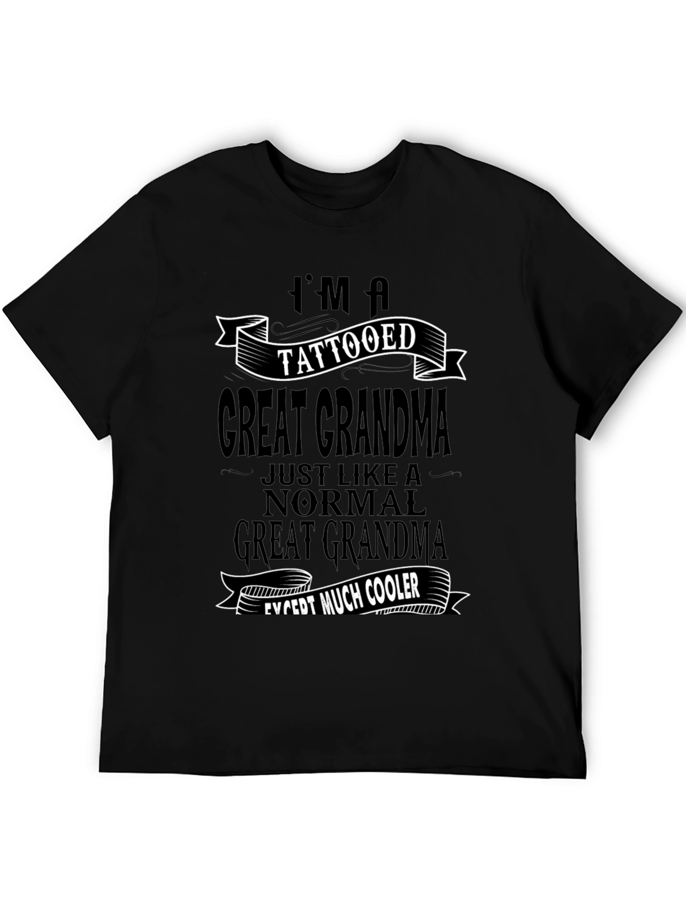 Tattooed Great Grandma Graphic Tee - Cool Grandma Shirt