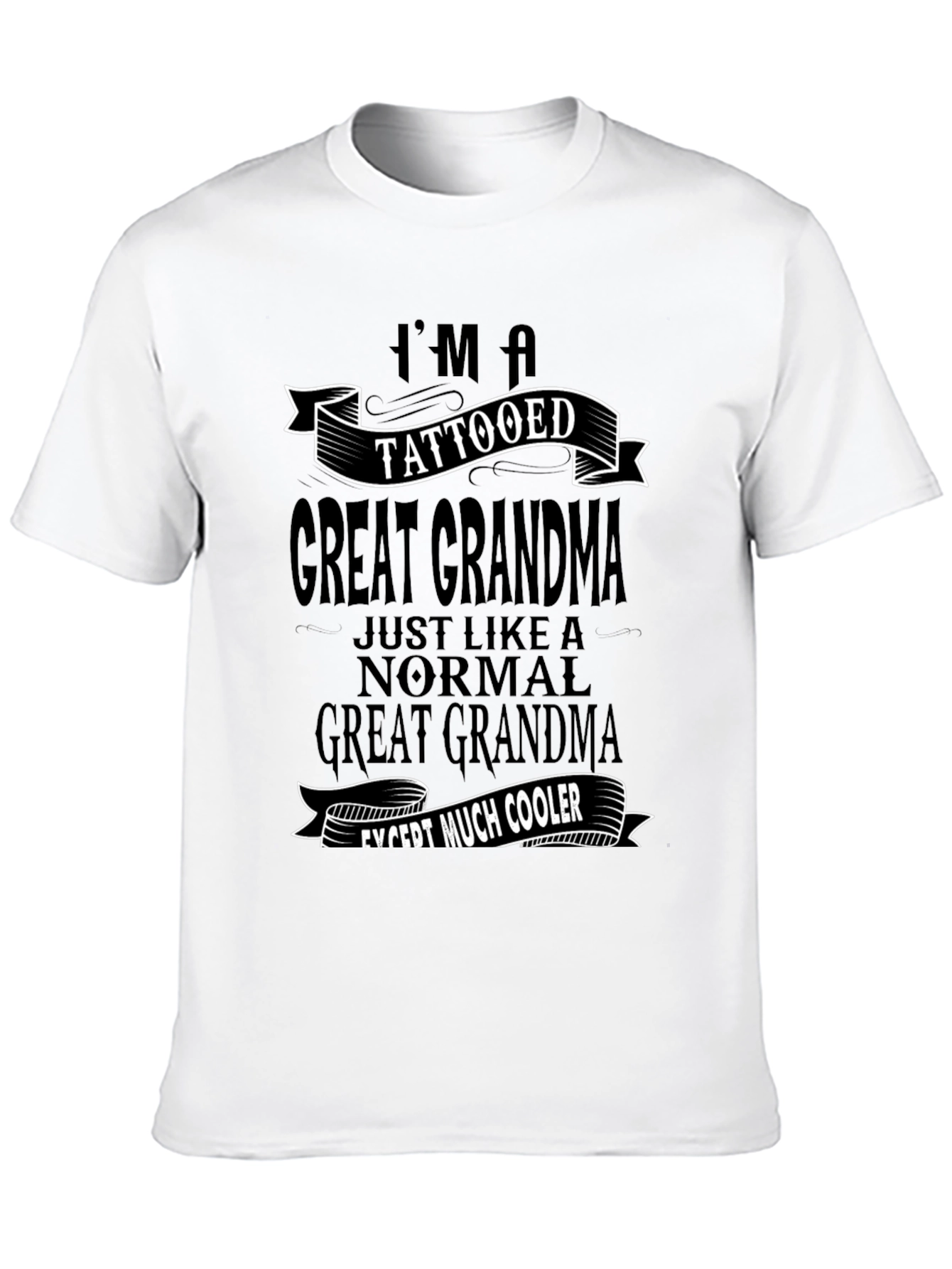Tattooed Great Grandma Graphic Tee - Cool Grandma Shirt