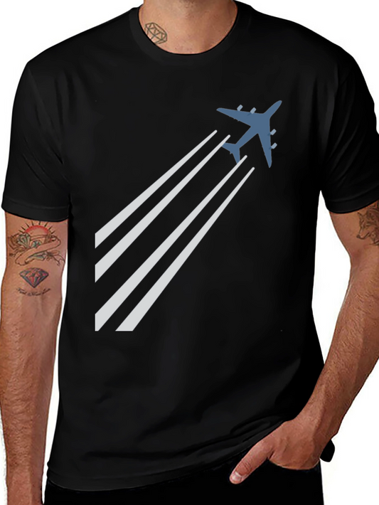 Airplane Flight Path Graphic Tee