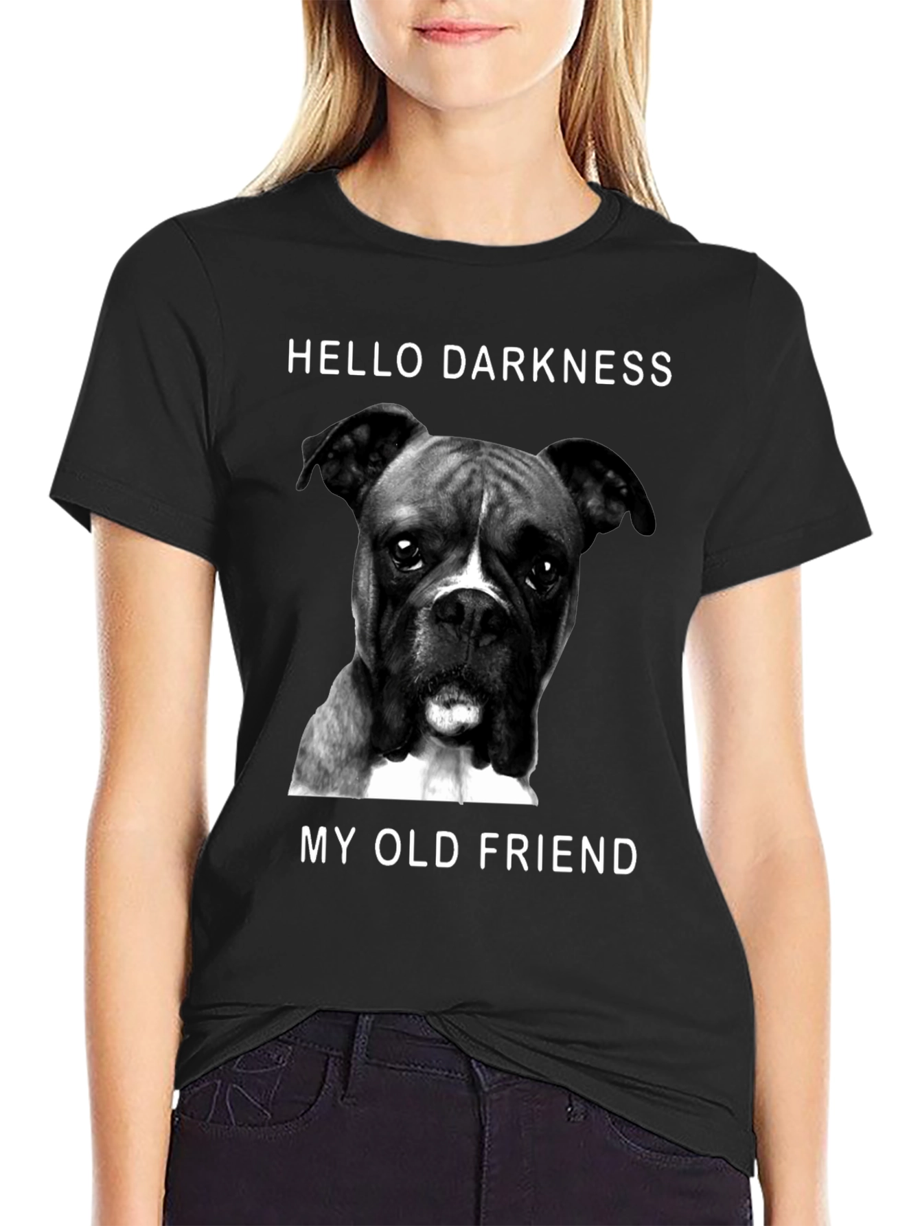Hello Darkness Dog T-Shirt