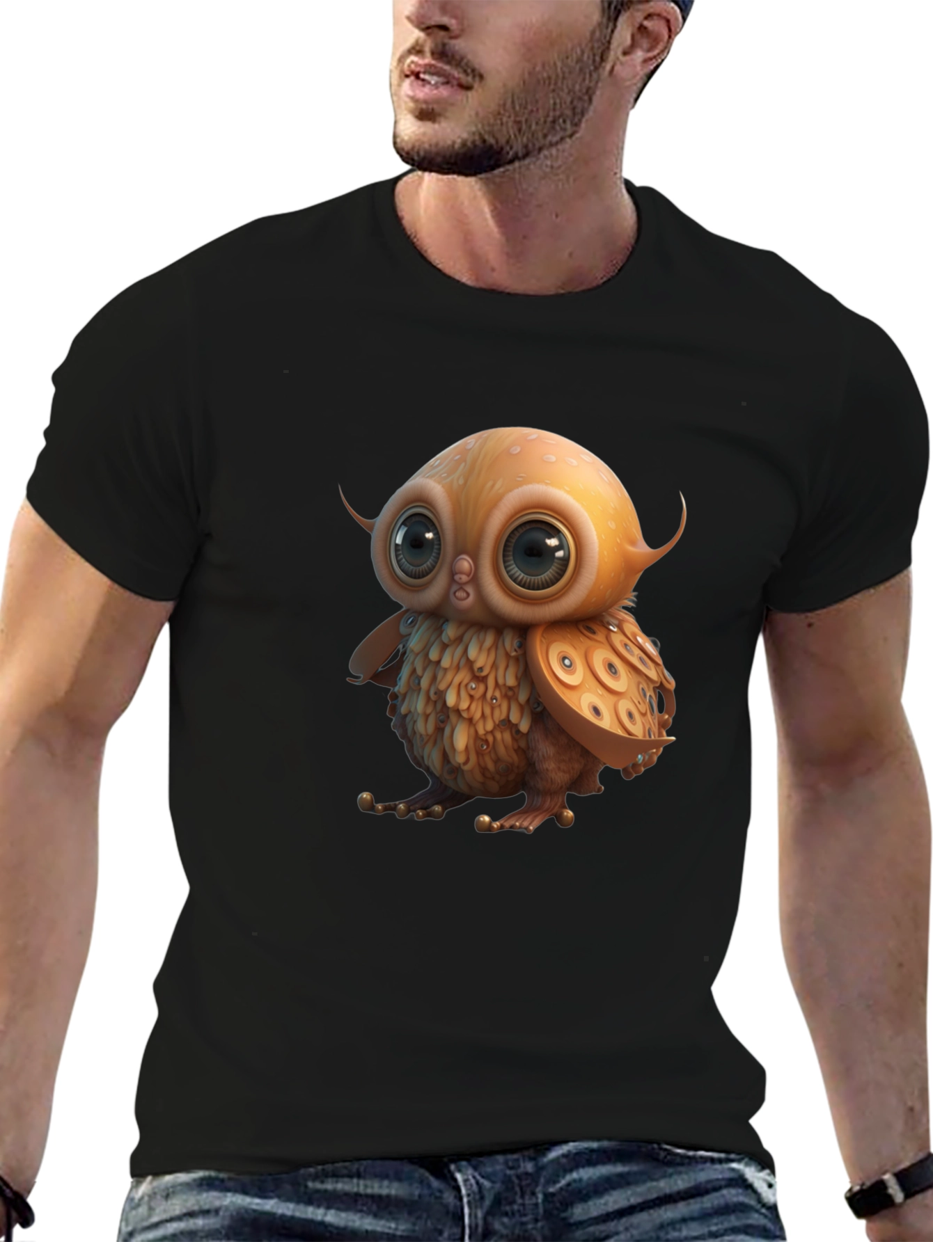 Cute Owl Graphic T-Shirt - Soft Cotton Tee