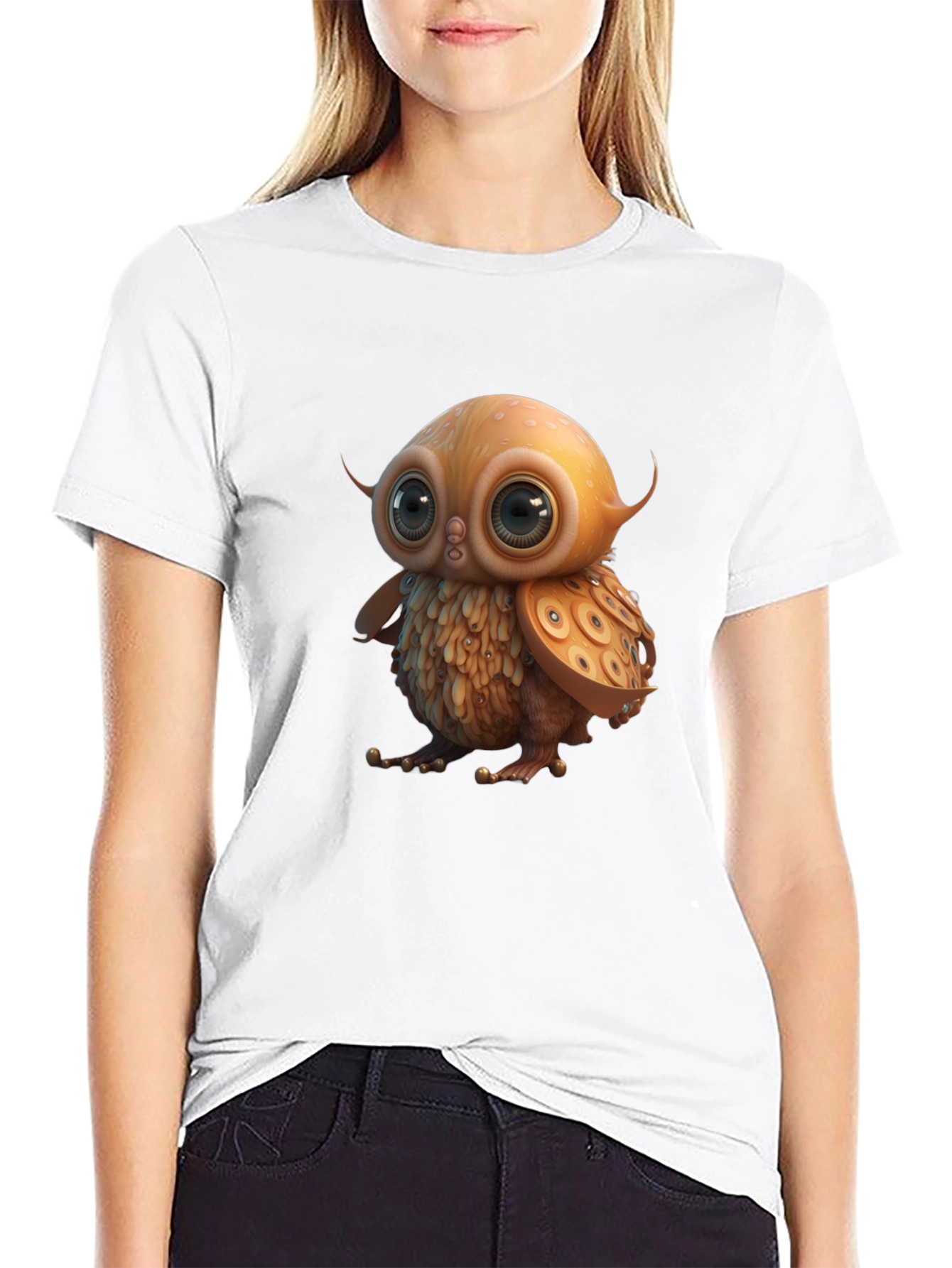Cute Owl Graphic T-Shirt - Soft Cotton Tee