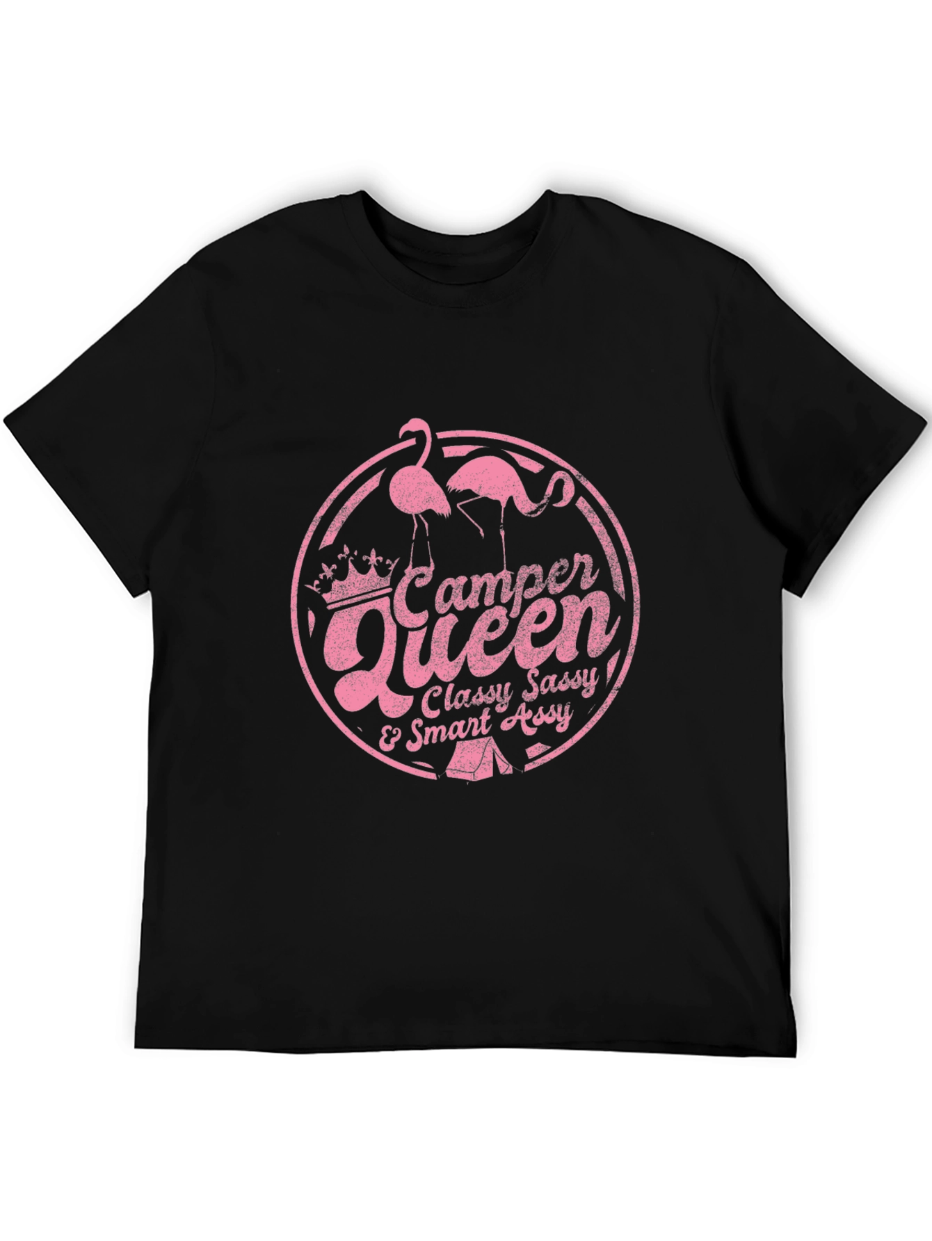 Camper Queen Black Graphic T-Shirt