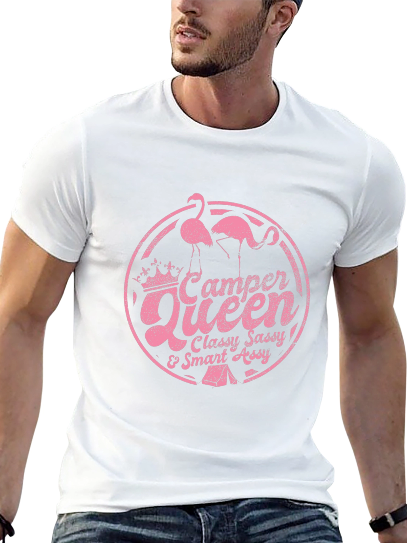 Camper Queen Black Graphic T-Shirt