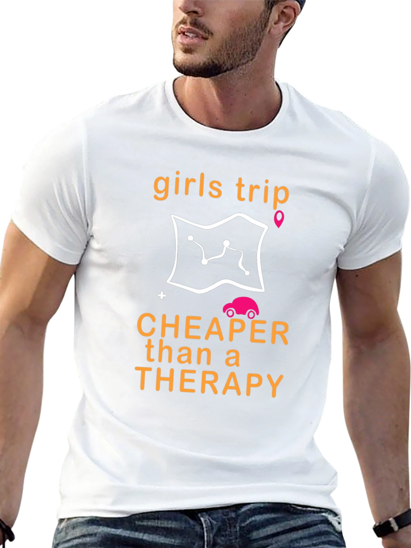 Girls Trip Cheaper Than Therapy Black T-Shirt