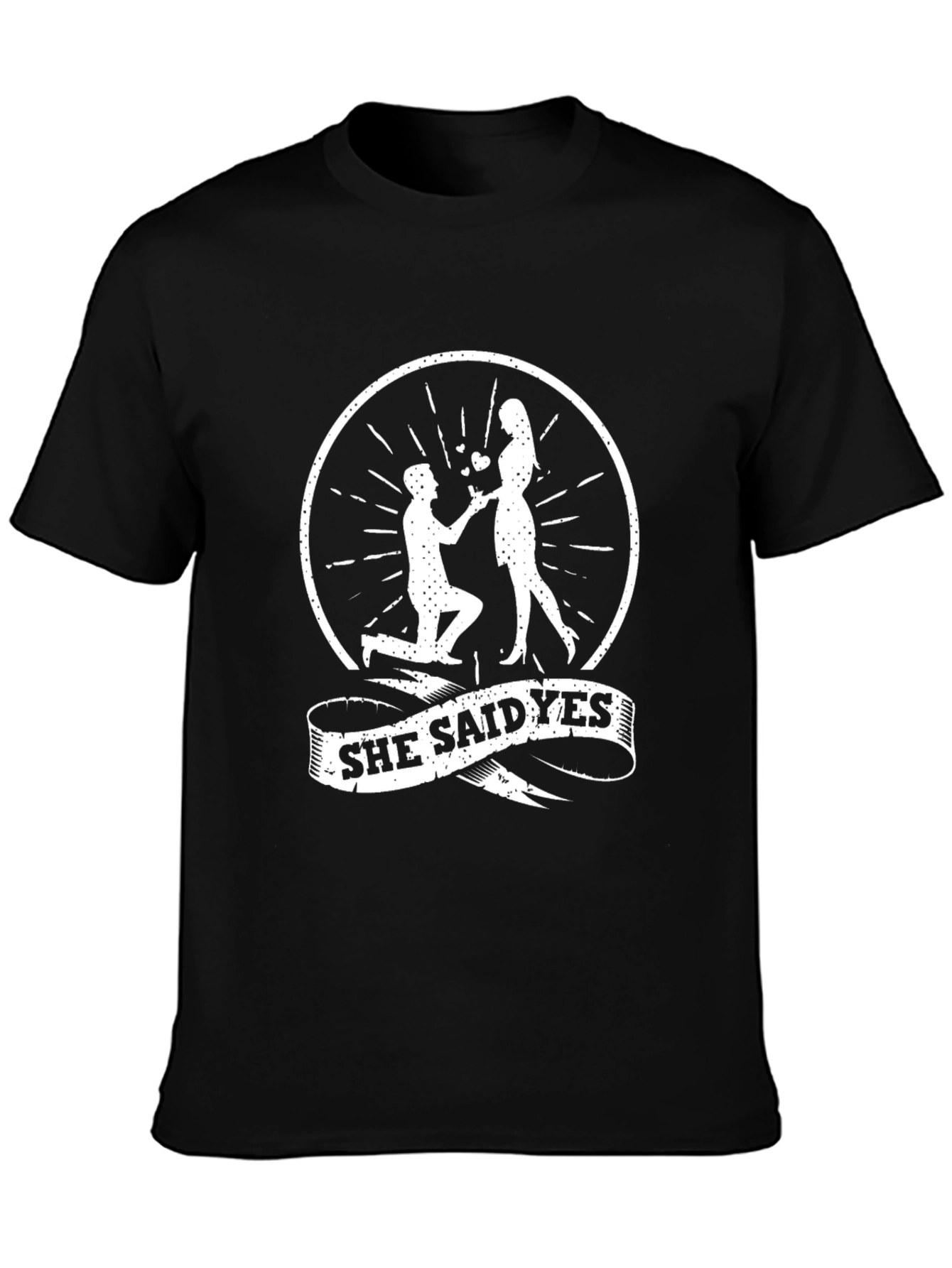 She Said Yes T-Shirt - Engagement Announcement Tee