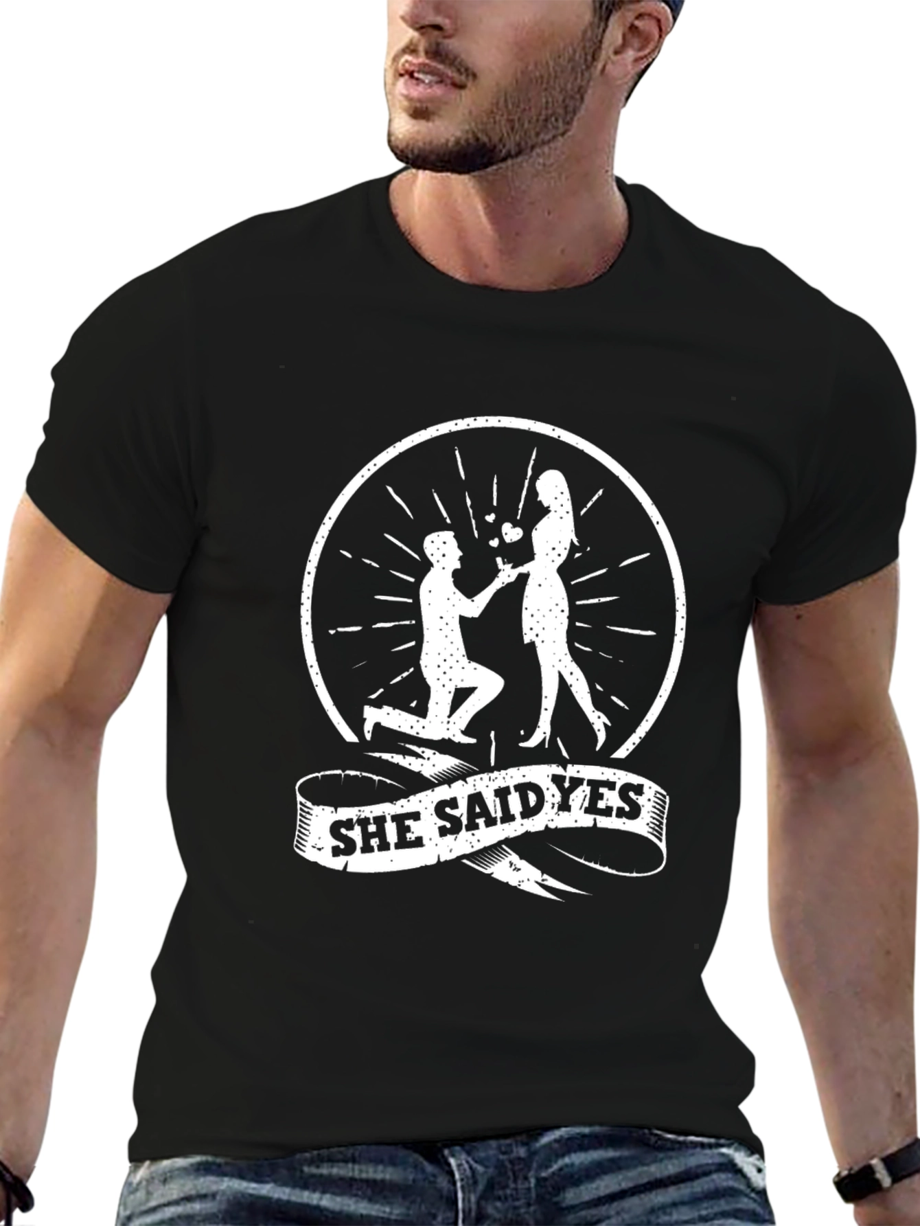 She Said Yes T-Shirt - Engagement Announcement Tee
