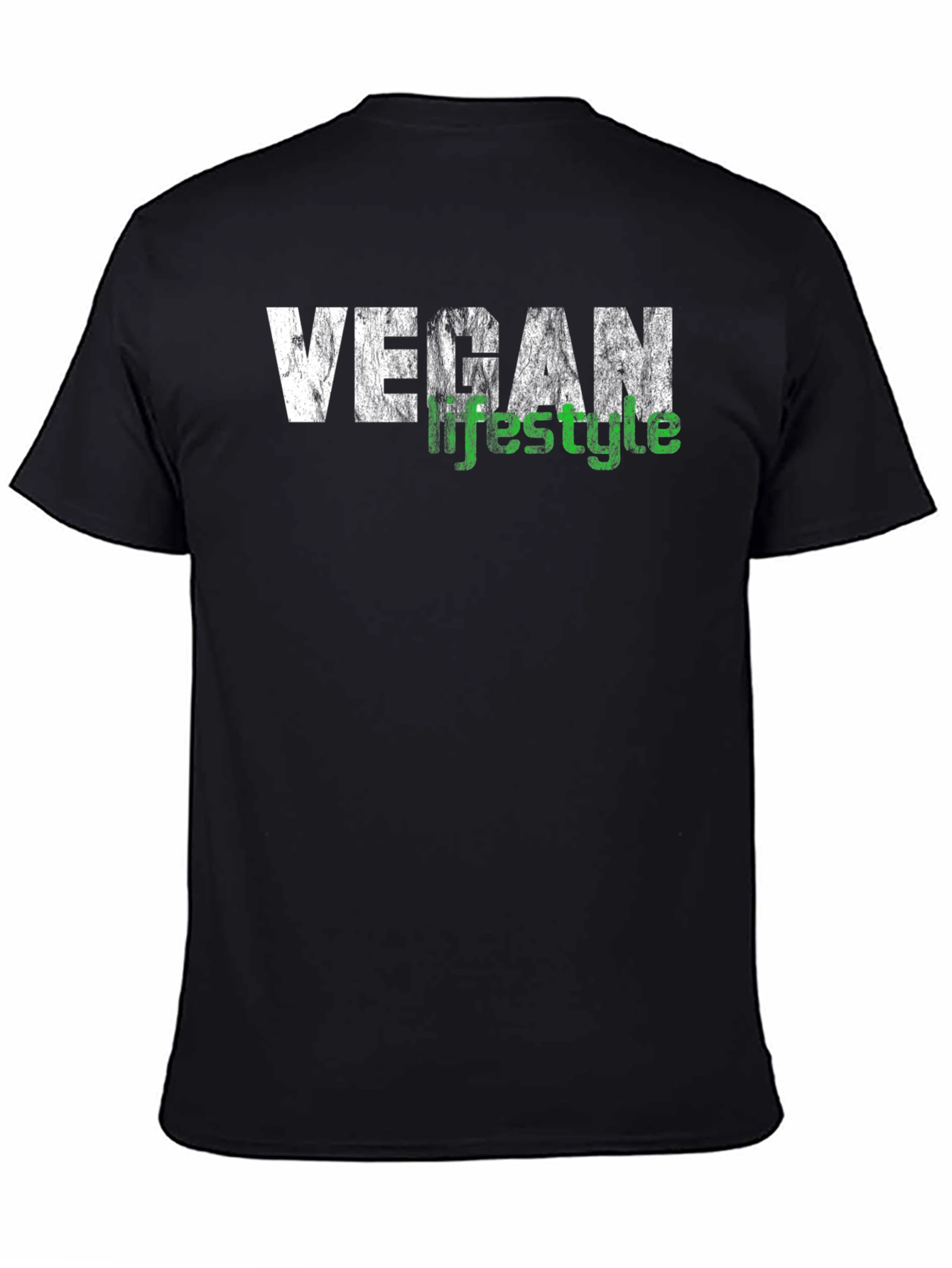 Vegan Lifestyle T-Shirt - Black Graphic Tee