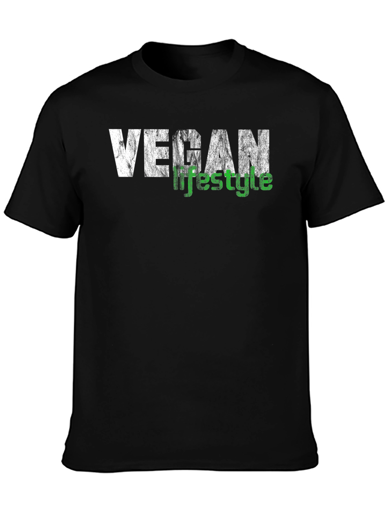 Vegan Lifestyle T-Shirt - Black Graphic Tee