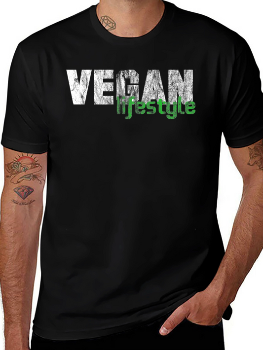 Vegan Lifestyle T-Shirt - Black Graphic Tee